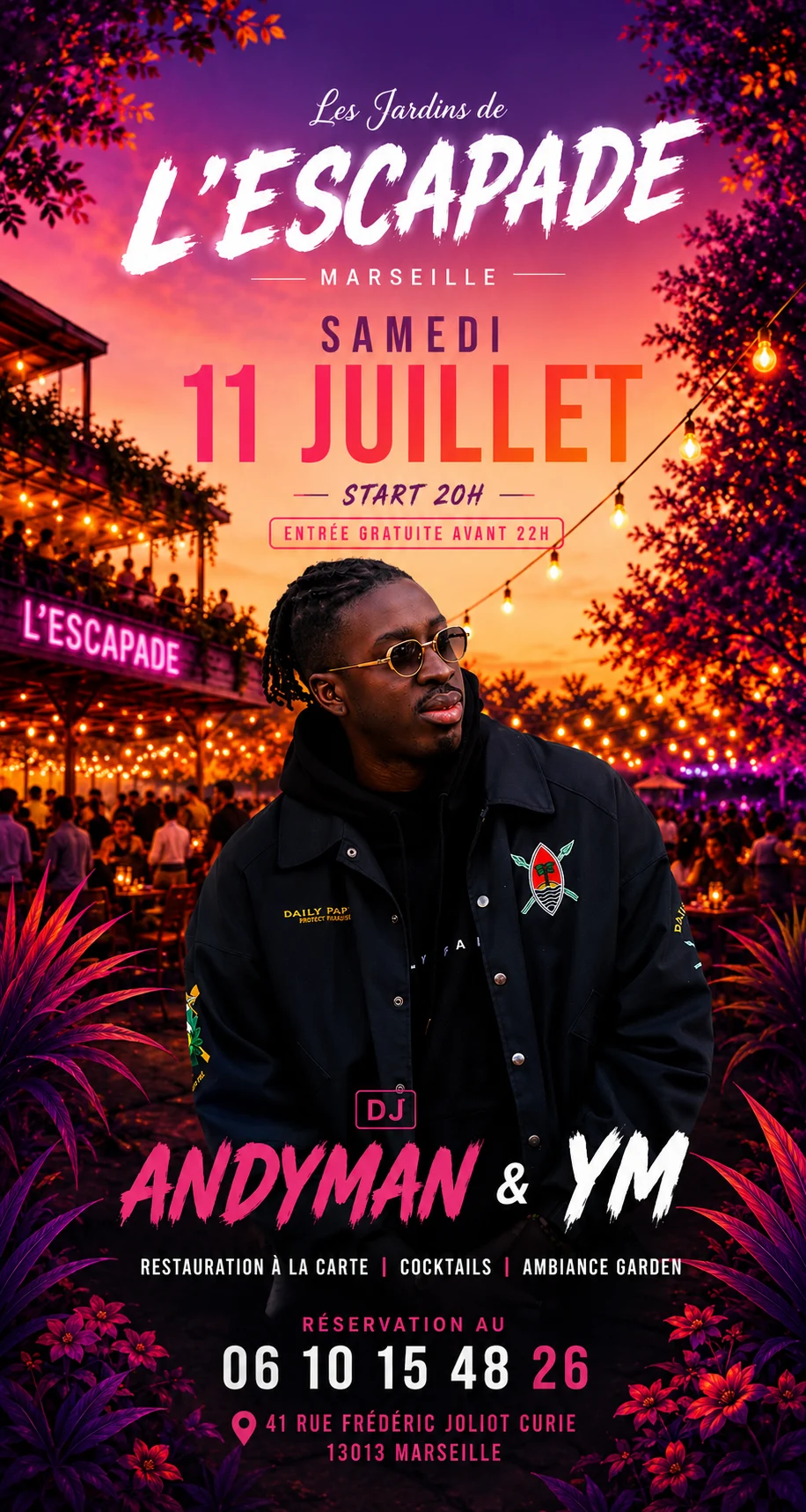 Dj Andyman /Les Jardins De L’Escapade /Samedi 11 Juillet Cover