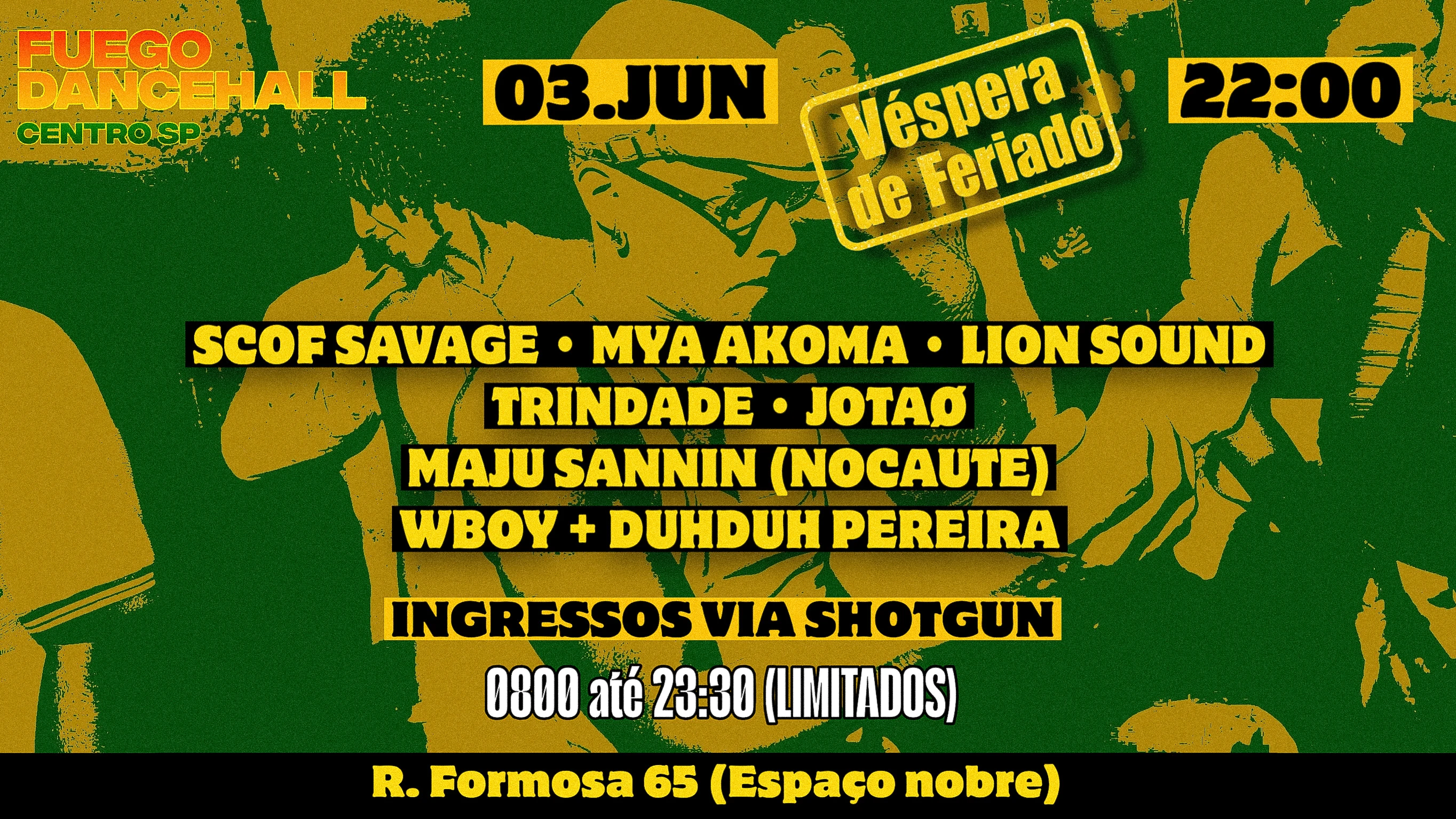 Fuego Dancehall Centro|Sp • 03/06 Cover