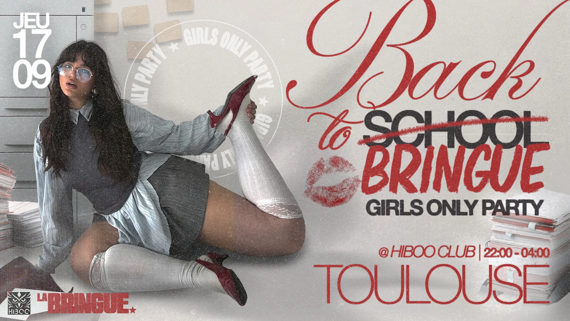 Back 2 Bringue - Girls Only - Toulouse Cover