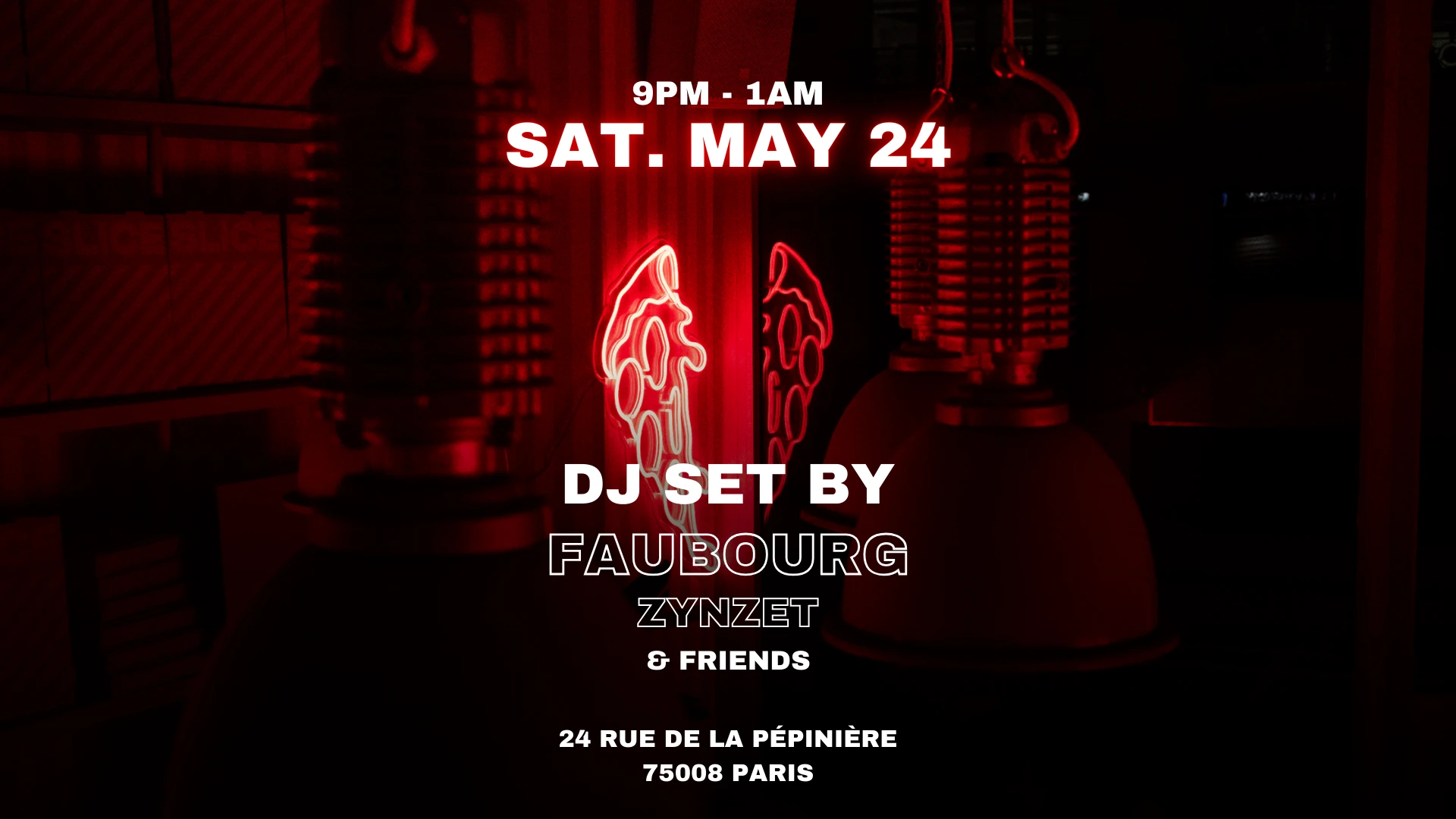 Faubourg X Zynzet & Friends @ Slice Pizza Club Cover