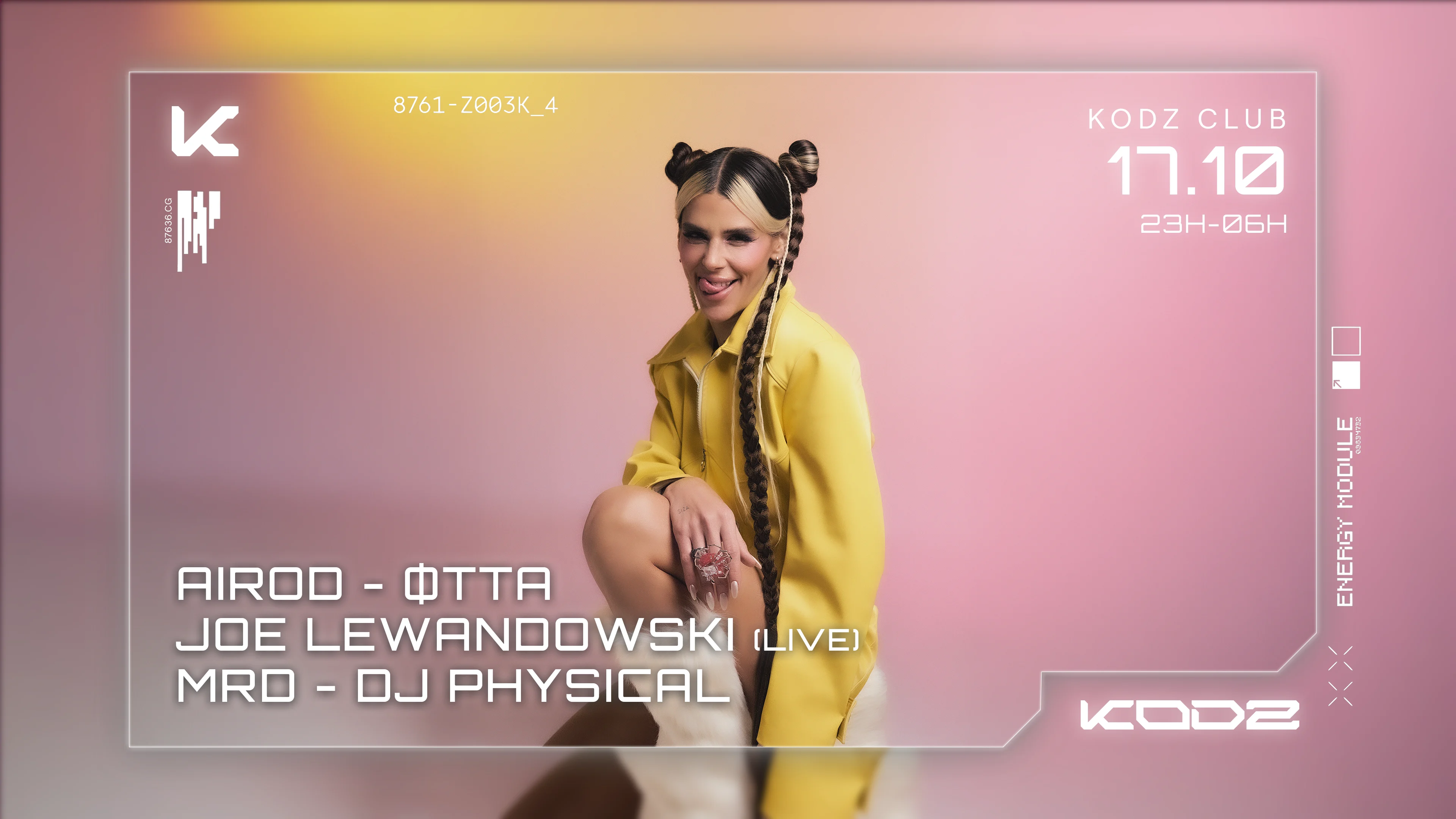 Kodz:Airod | Øtta | Mrd | Dj Physical | Joe Lewandowski Live Cover
