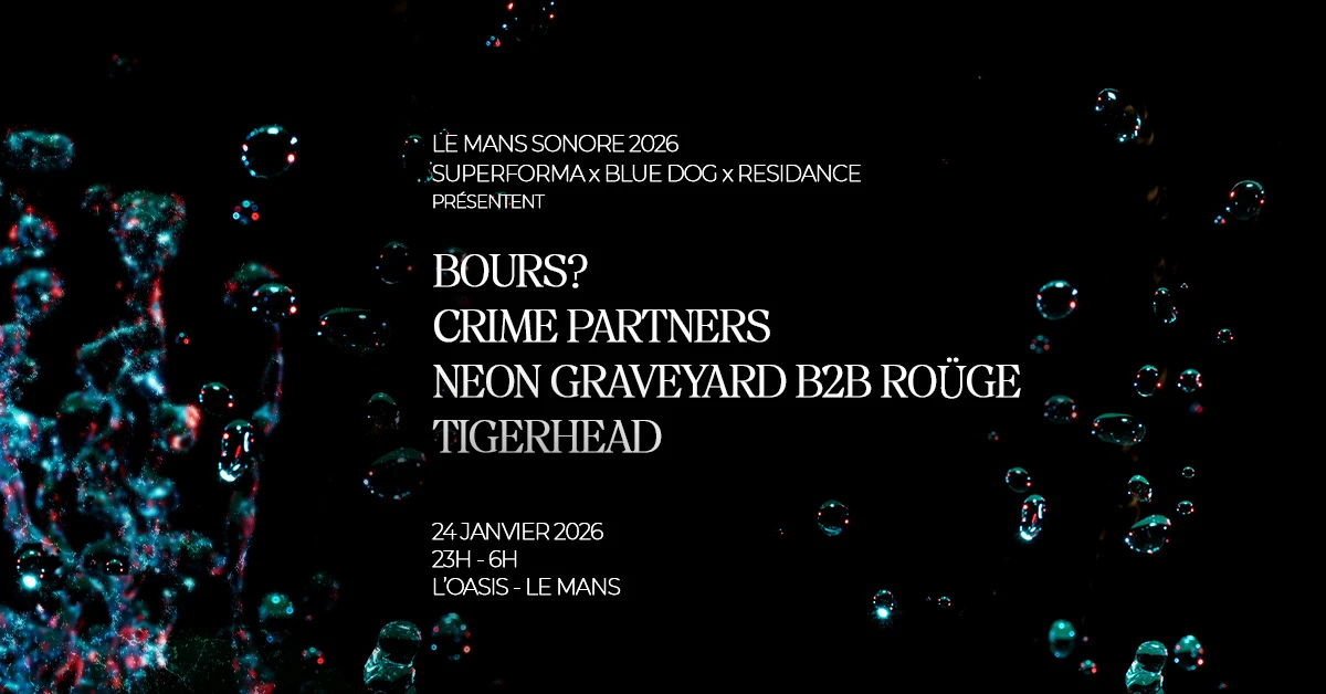 Bours? + Crime Partners + Neon Graveyard + Roüge + Tigerhead Cover