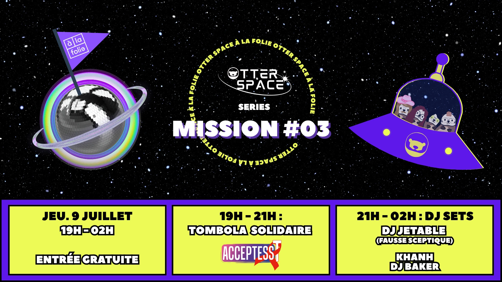 Otter Space Series Mission #03 @ À La Folie Cover