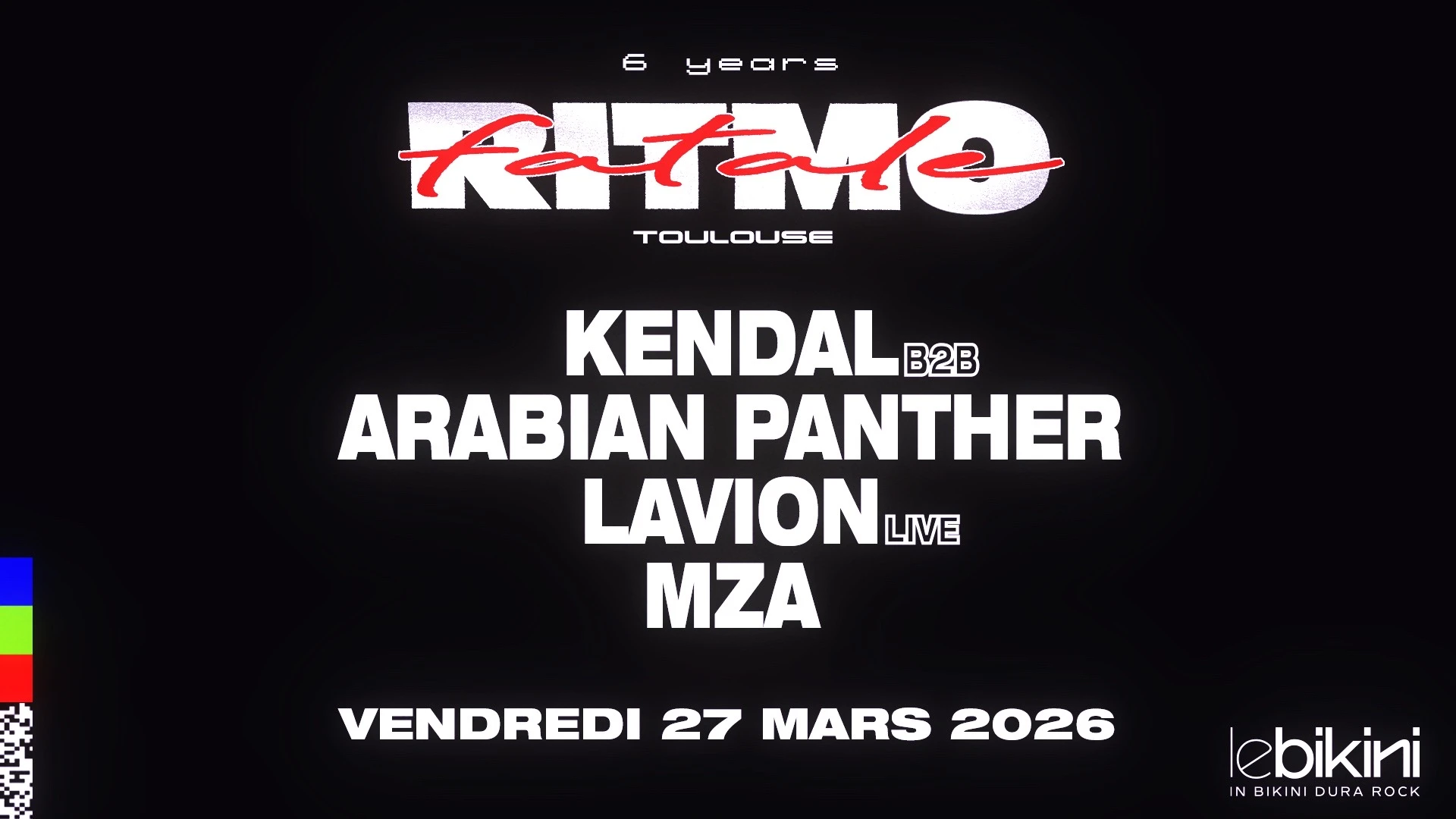 Ritmo Fatale: Kendal B2b Arabian Panther + Lavion Live + Mza Cover
