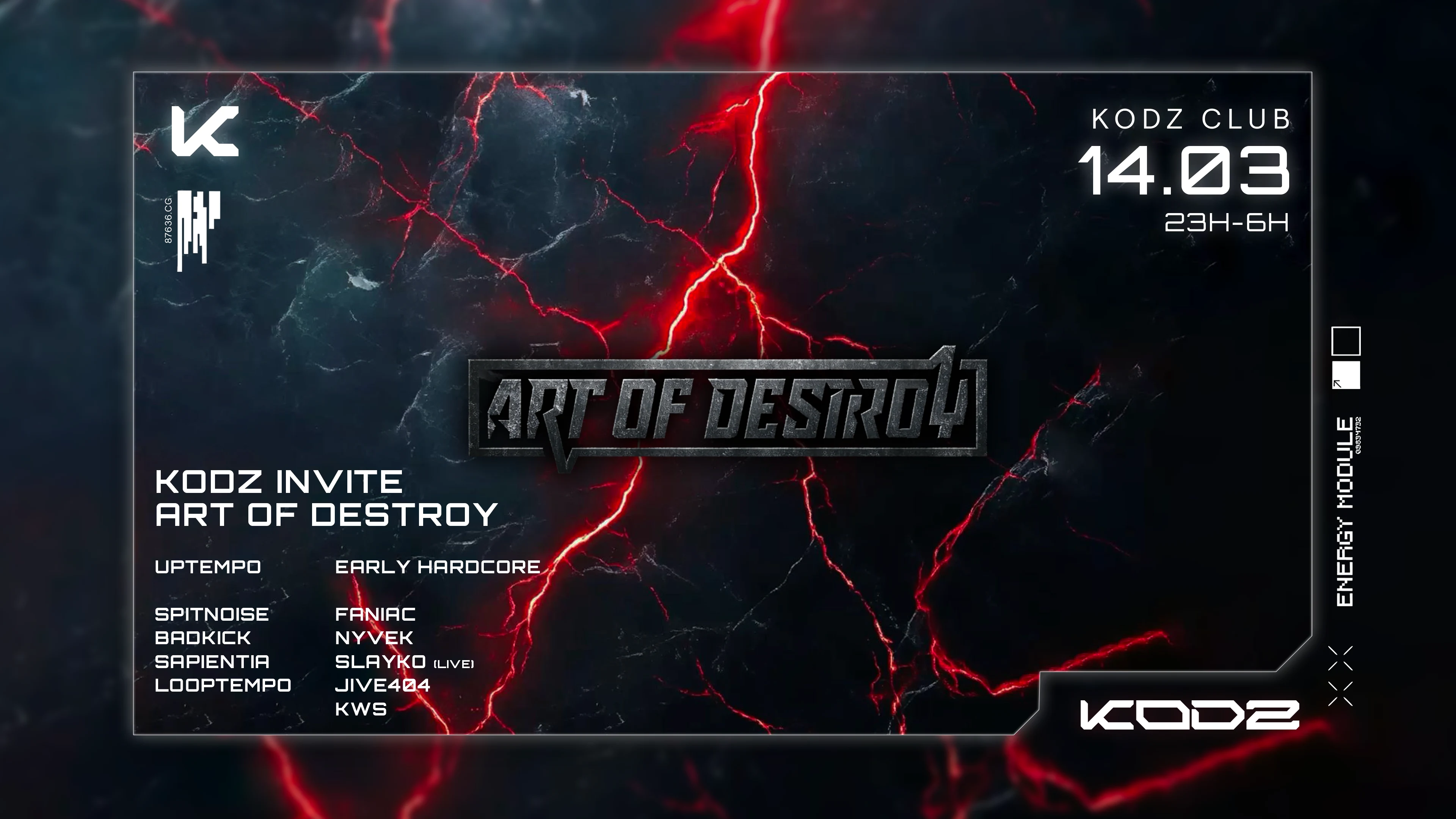Kodz X Art Of Destroy : Spitnoise - Sapientia & More Cover