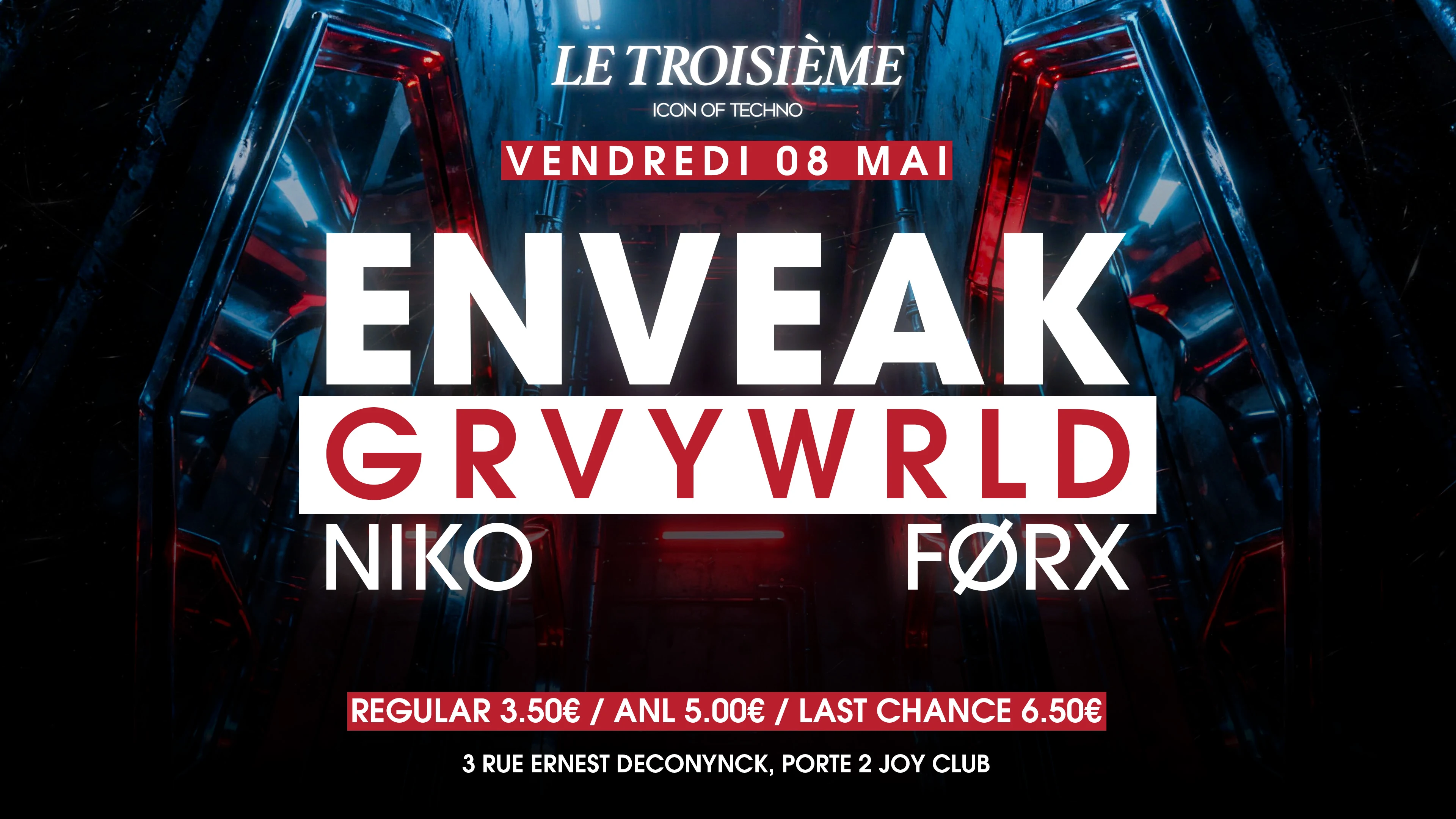 Le Troisième Invite: Enveak - Grvywrld & More Cover