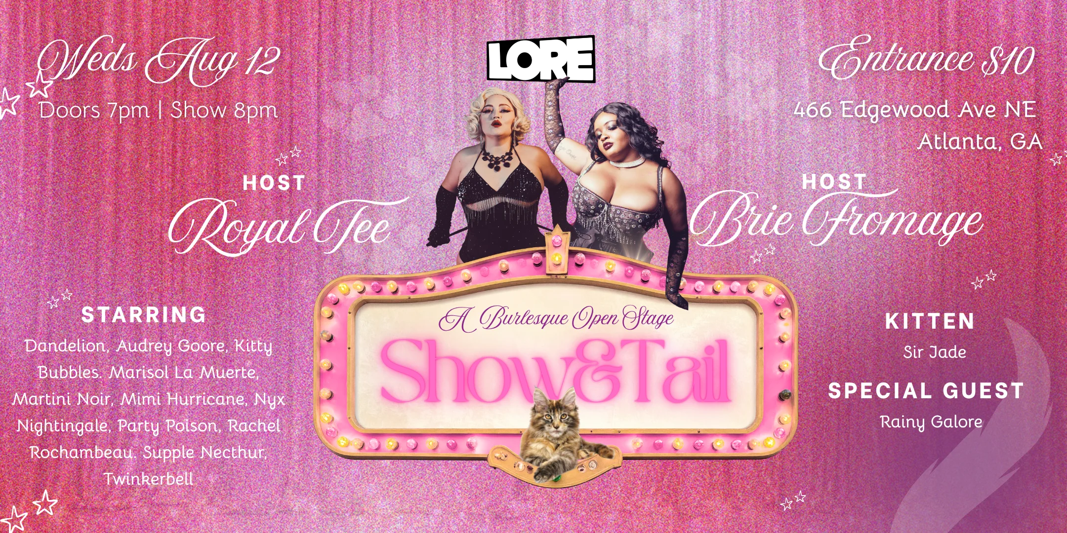 Show & Tail - Burlesque Open Stage Show Cover