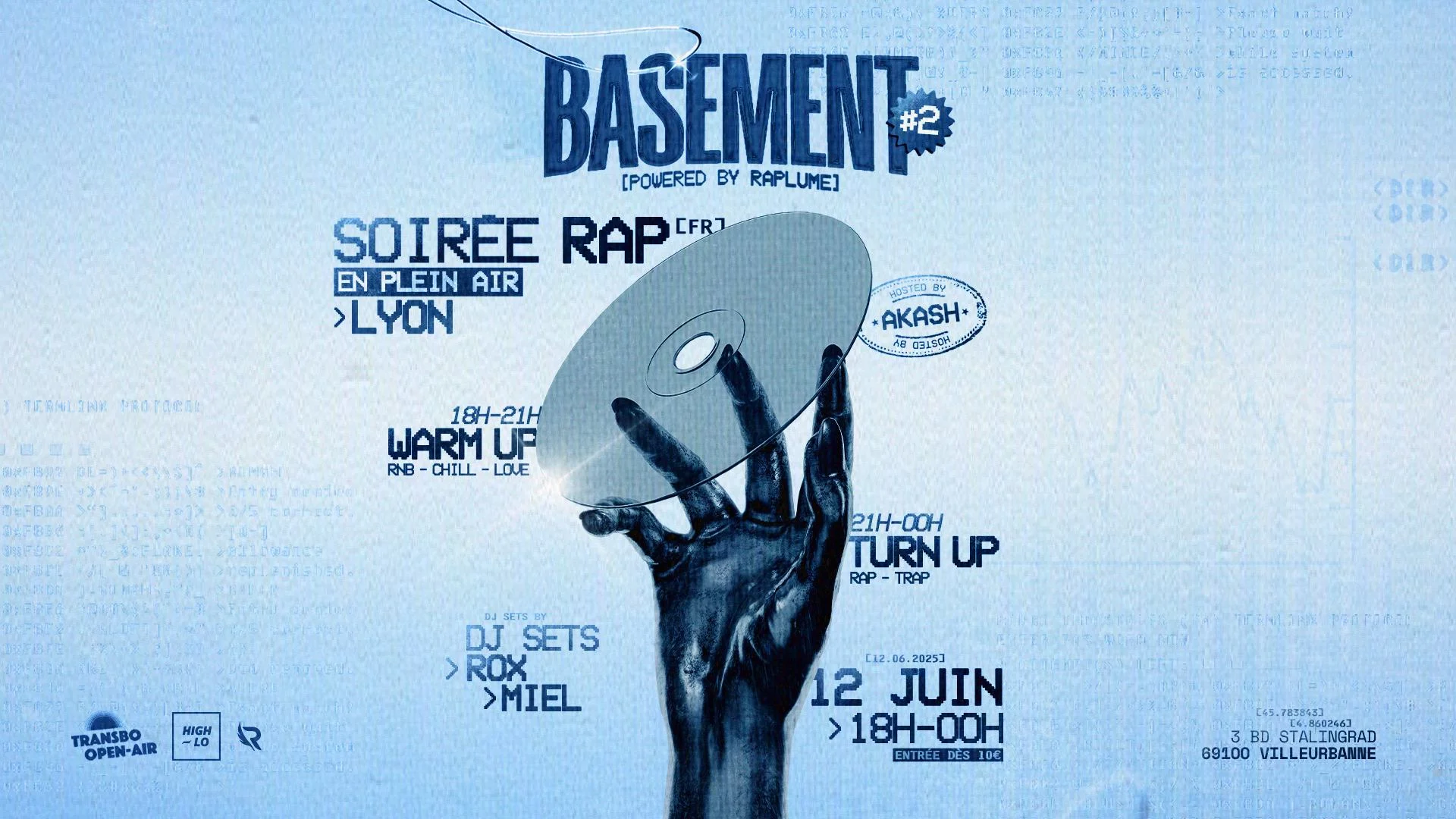 Soirée Rap : Basement Lyon By Raplume Cover