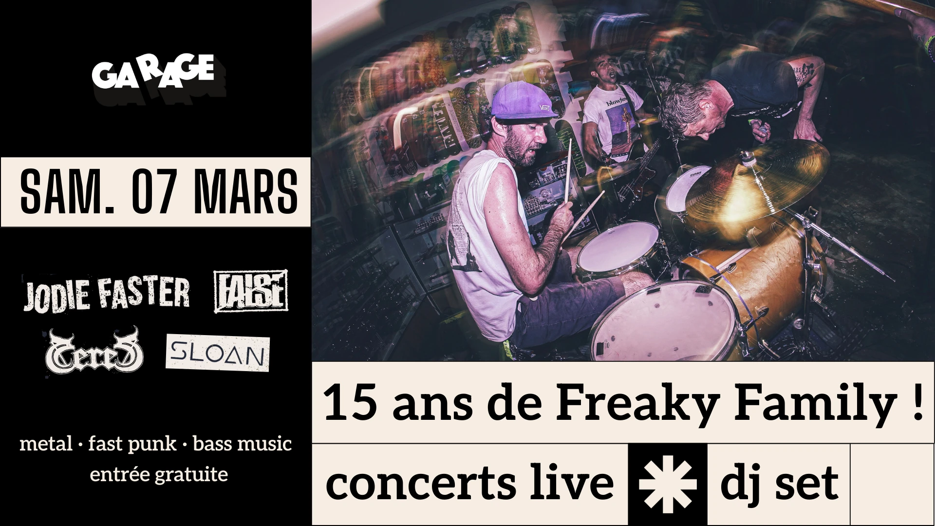 Afterparty Métal & Bass Music - Freaky Family Cover