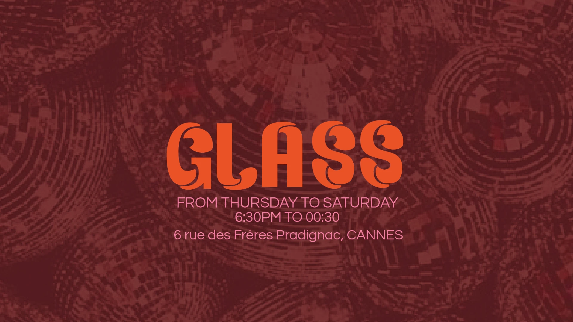 Thursday 18 April At Glass Cannes Cover