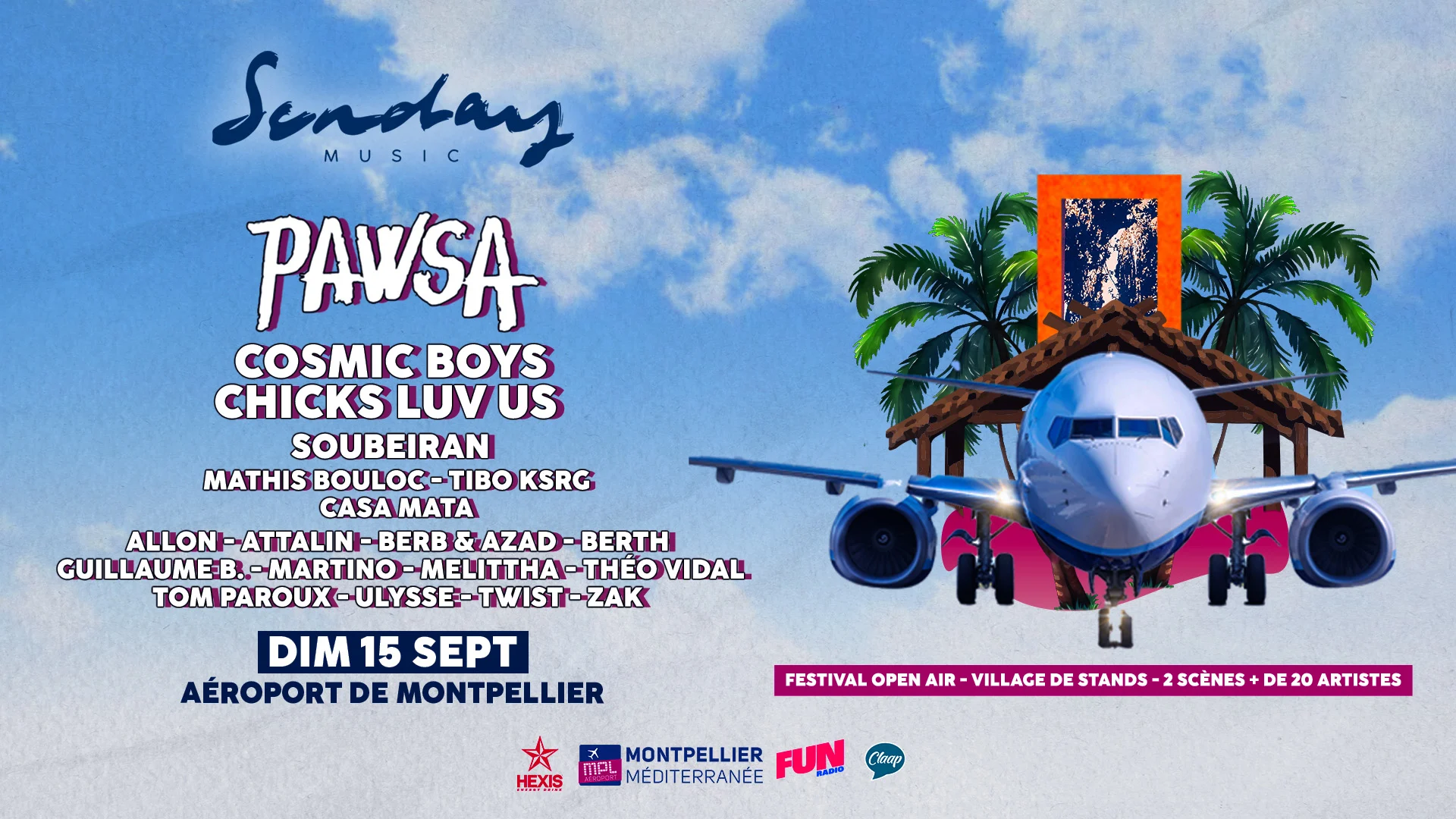 Pawsa - Cosmic Boys - Sunday Music X Aéroport De Montpellier Cover