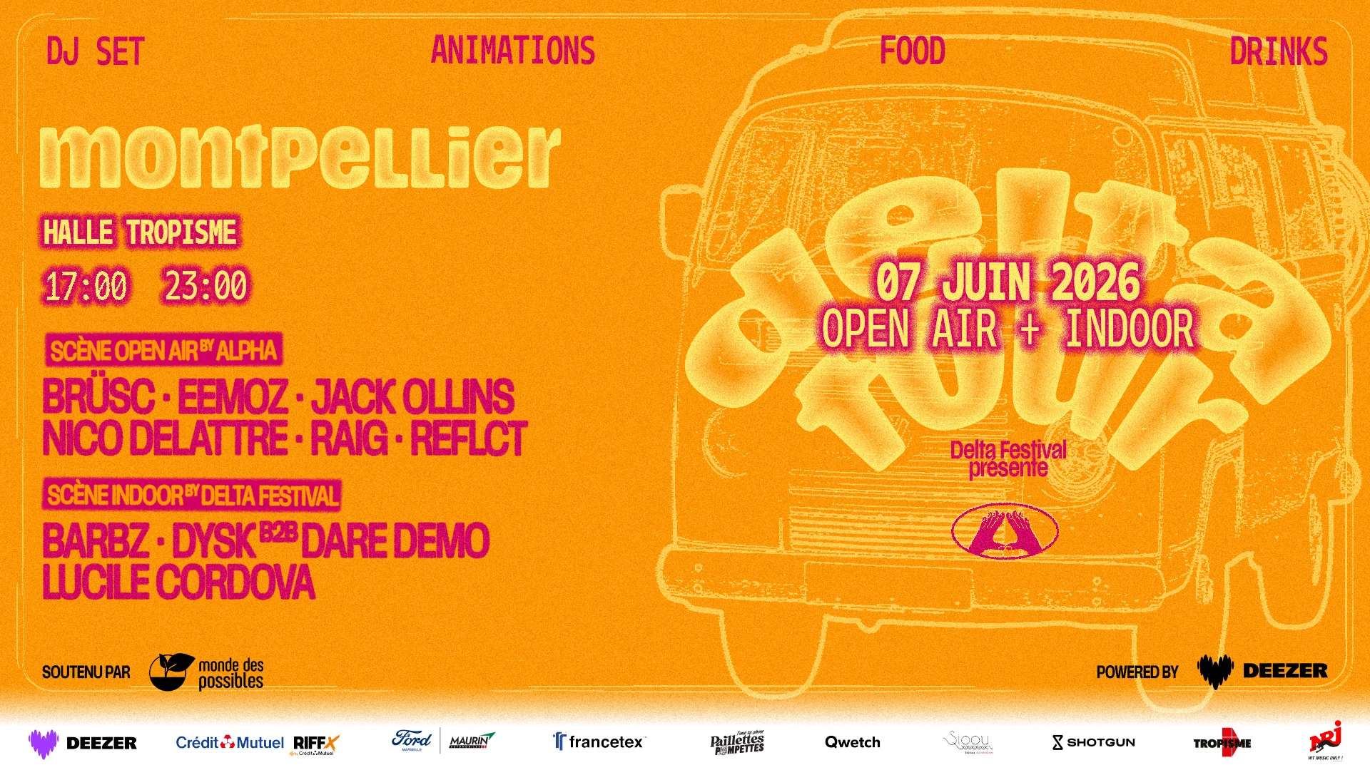 [Open Air + Indoor] Delta Tour X Tropisme - Montpellier Cover