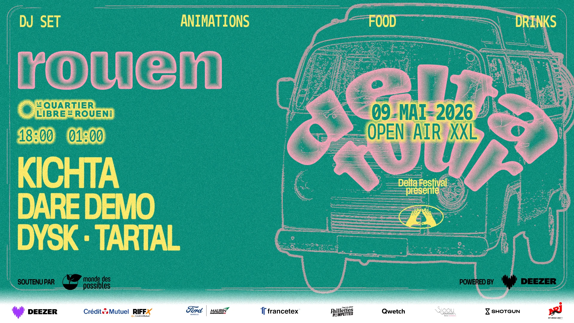 [Open Air] Delta Tour Invite Kichta X Le Quartier Libre Cover