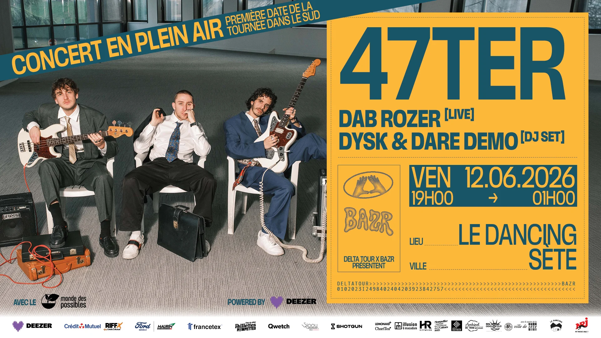 [Open Air] 47ter - Delta Tour X Bazr, Le Dancing Cover
