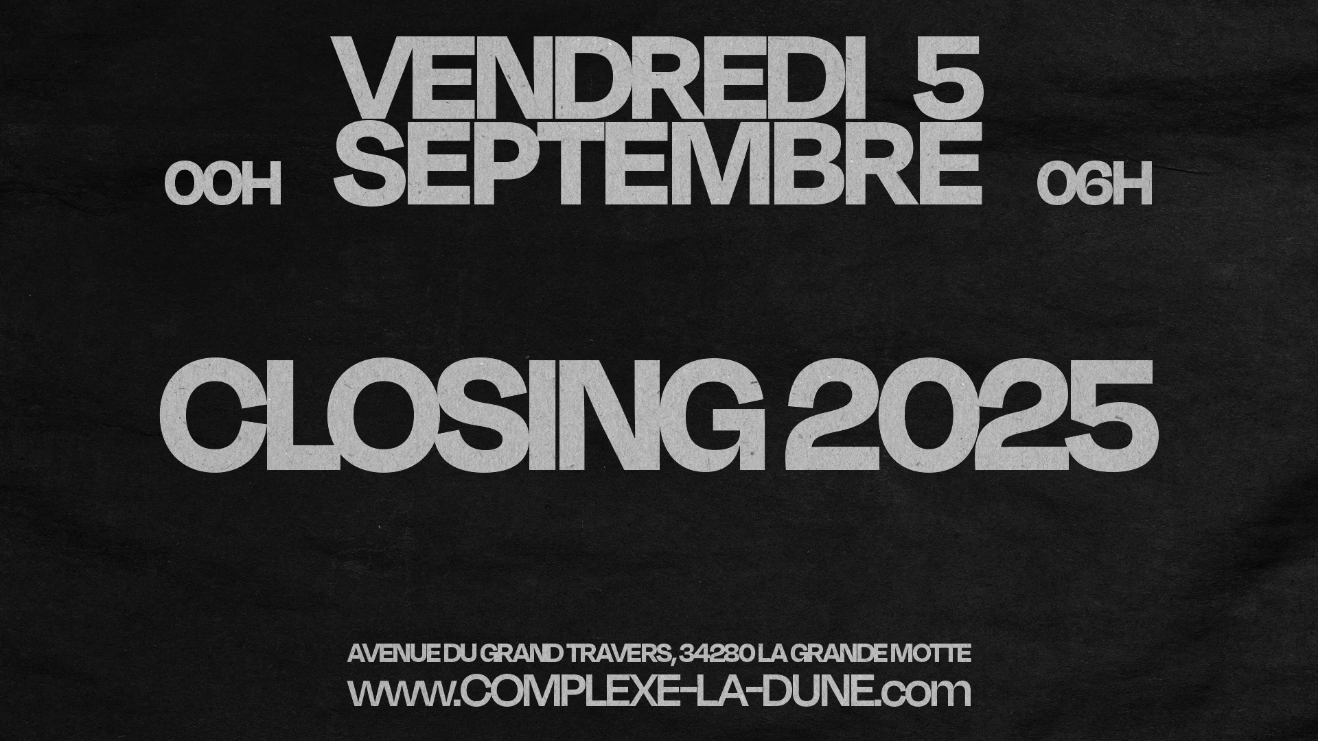 Closing - Vendredi 05 Septembre Cover