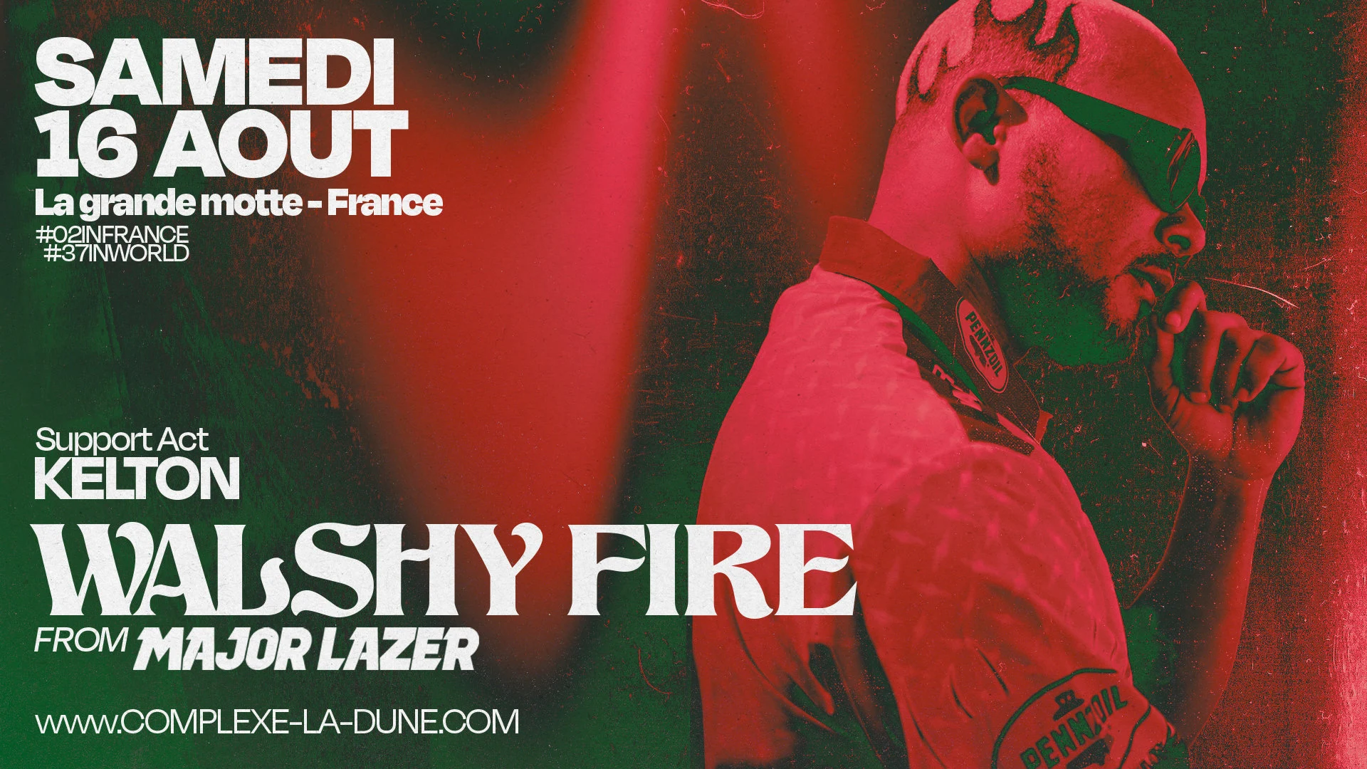 Walshy Fire - Samedi 16 Août Cover