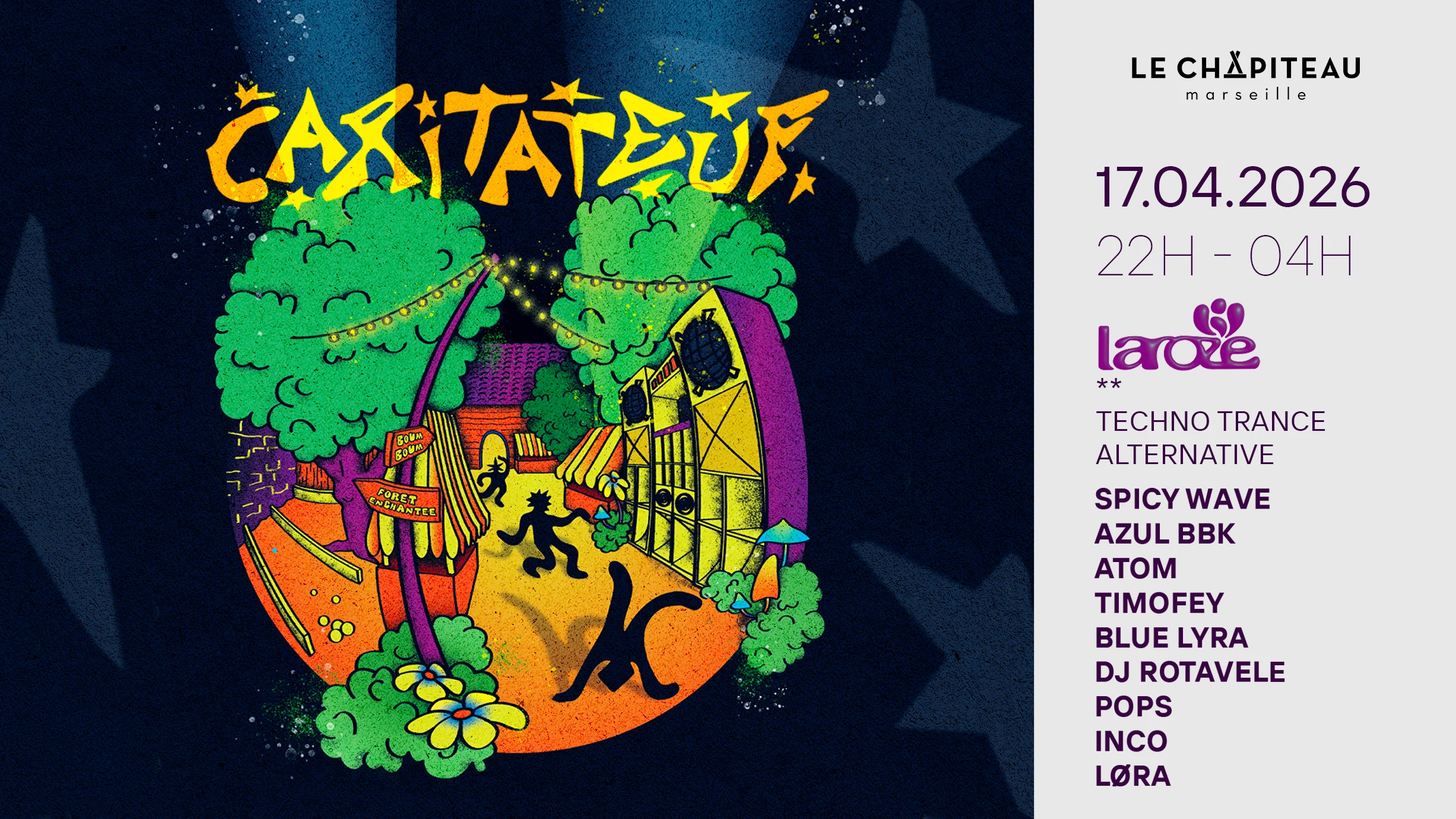 Caritateuf/ La Roze Collectif, Løra, Pops, Atom & More Cover