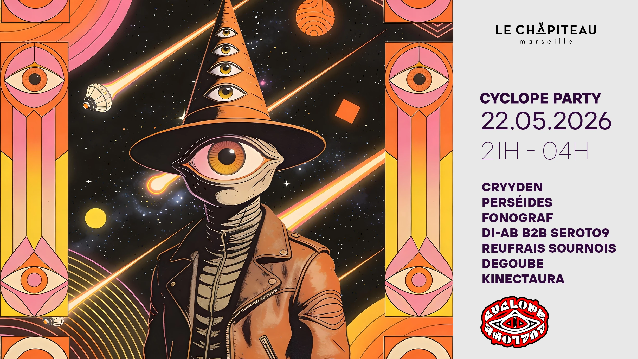 Cyclope Party/ Cryyden, Perséides, Fonograf & More Cover