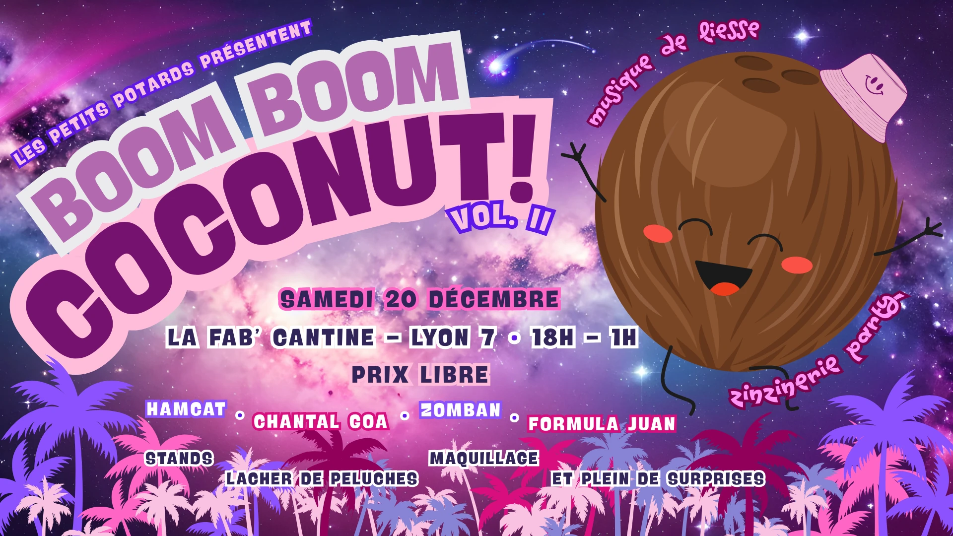 Boom Boom Coconut · Vol. II · Zinzinerie Party Cover