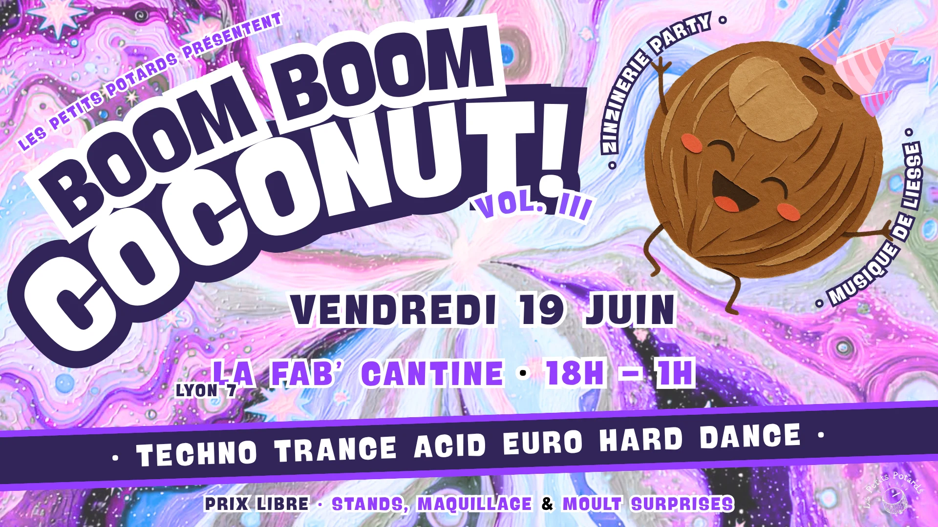 Boom Boom Coconut · Vol.III · Zinzinerie Party Cover