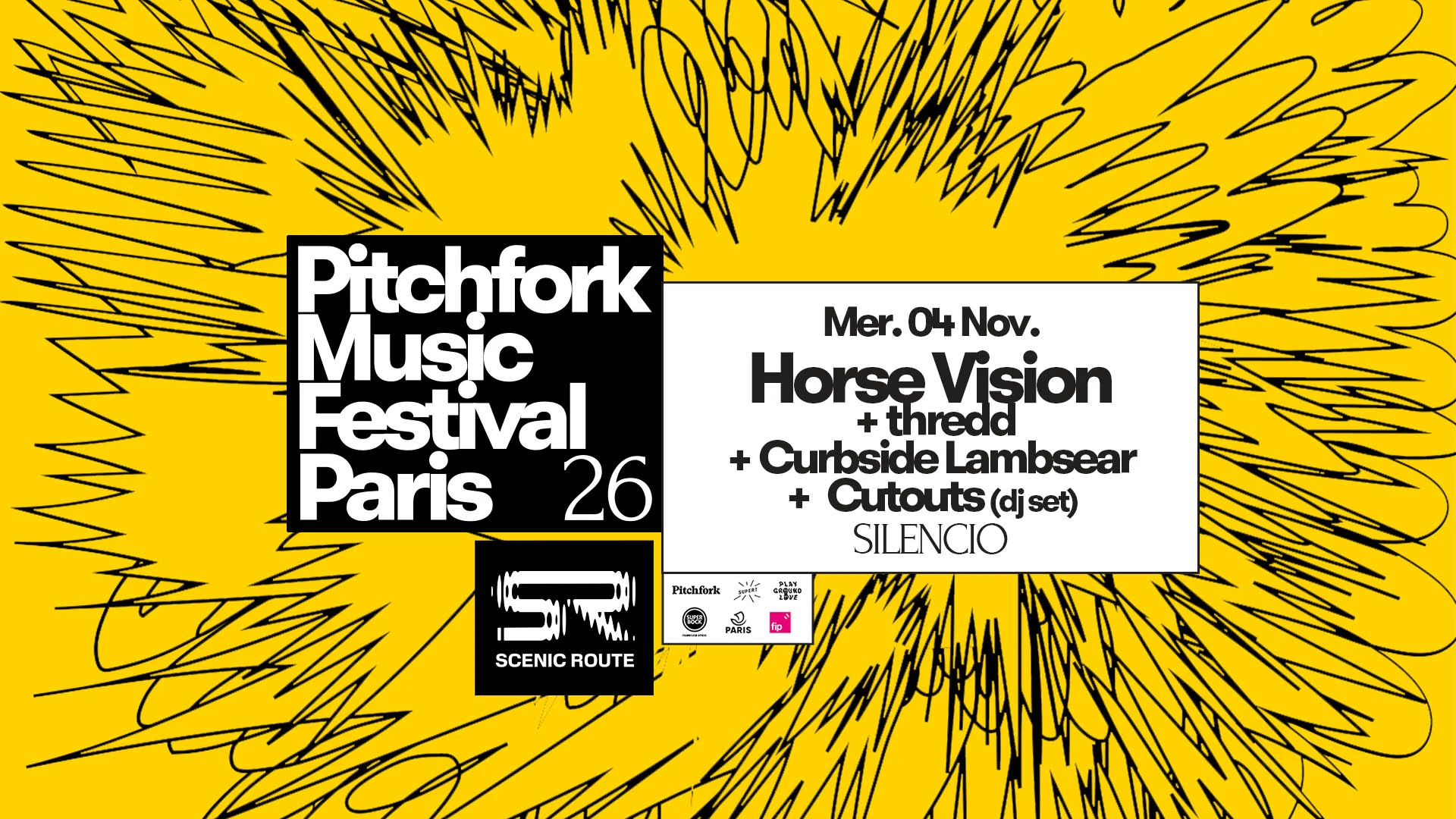 Pitchfork26:Horse Vision, Thredd, Curbside Lambsear, Cutouts Cover