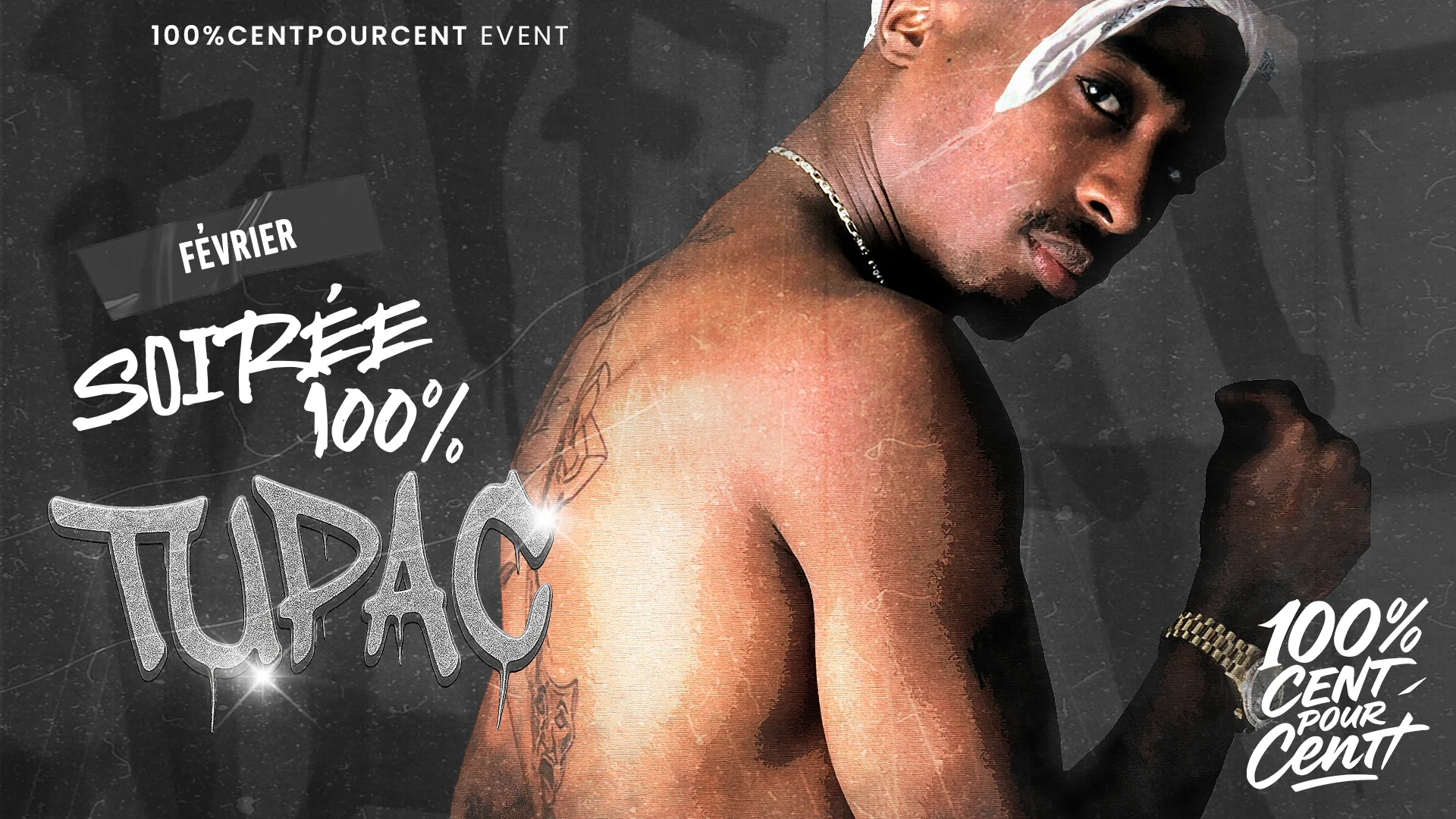 100% Tupac Party !! (Paris) Cover
