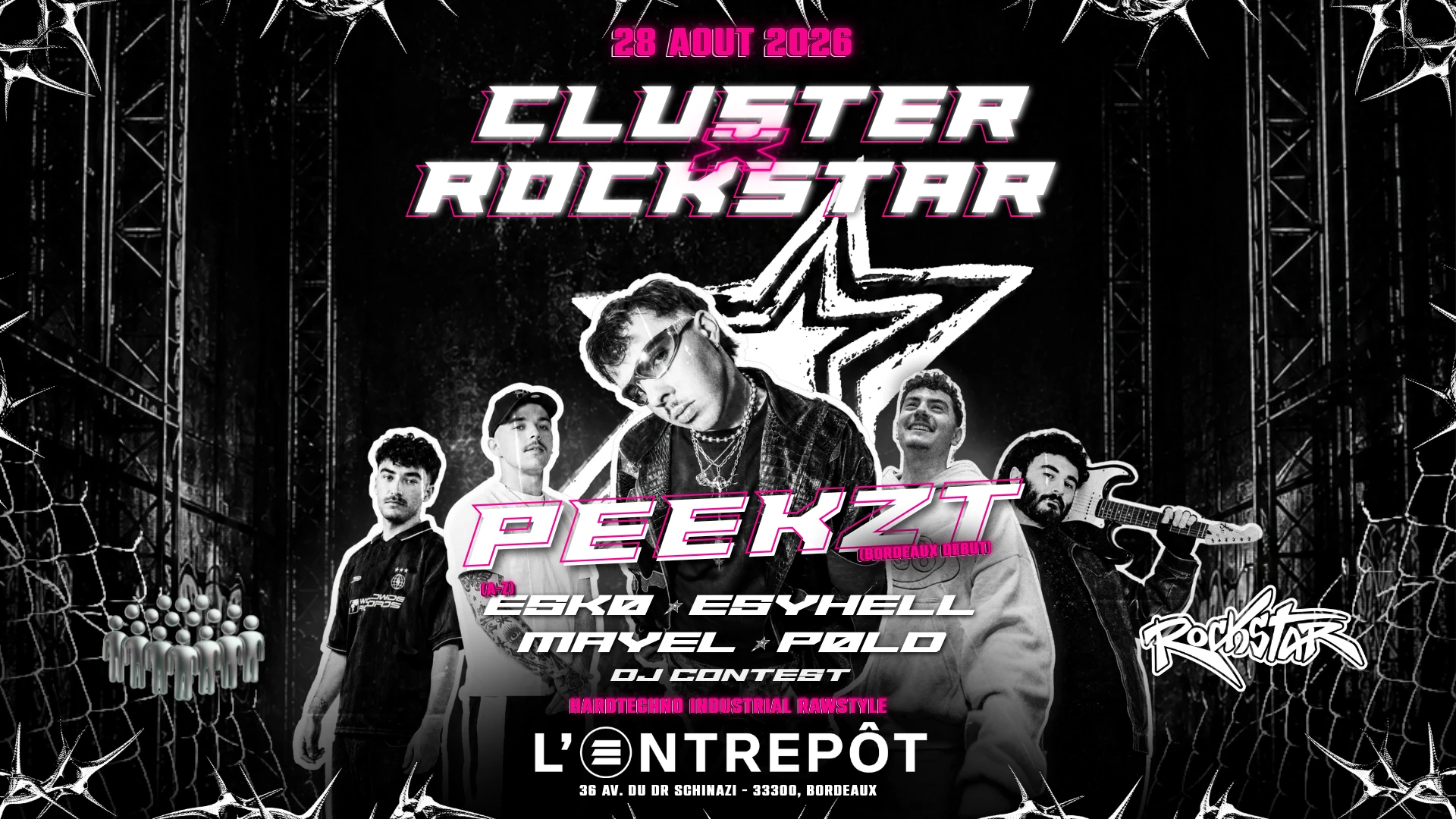 Rockstar X Cluster W/ Peekzt, Esyhell, Mayel, Esko, Pold Cover