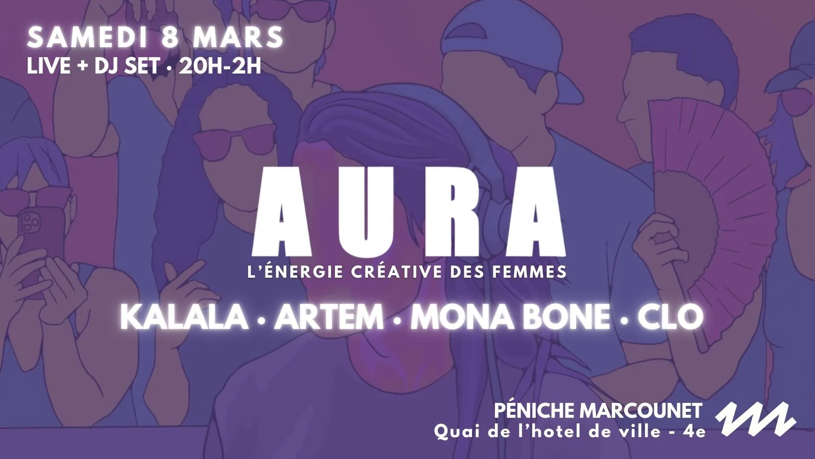 Aura Women's Day W/ Kalala · Mona Bone · Artem · Clo Cover