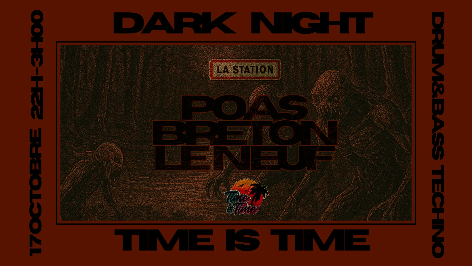 Drum And Bass + Techno - Poas & Friends Cover