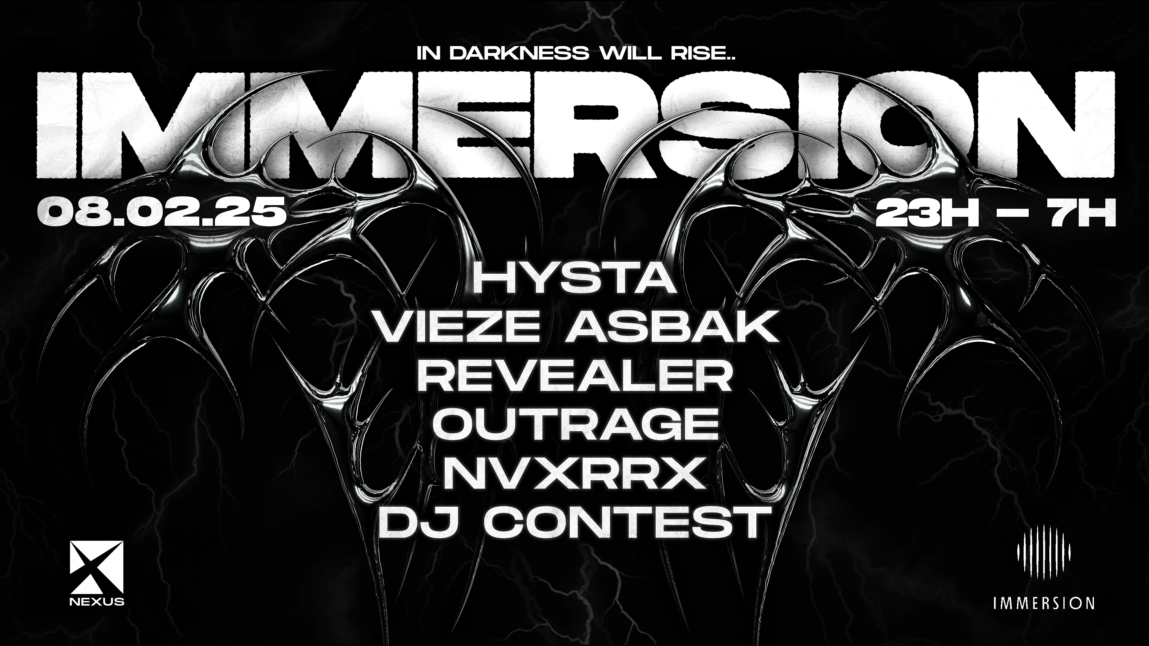Immersion : Hysta | Vieze Asbak | Revealer | Outrage & More Cover