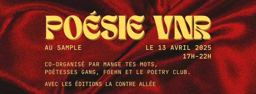 Poésie Vnr - Scène Ouverte, Performances Et Dj Set Cover