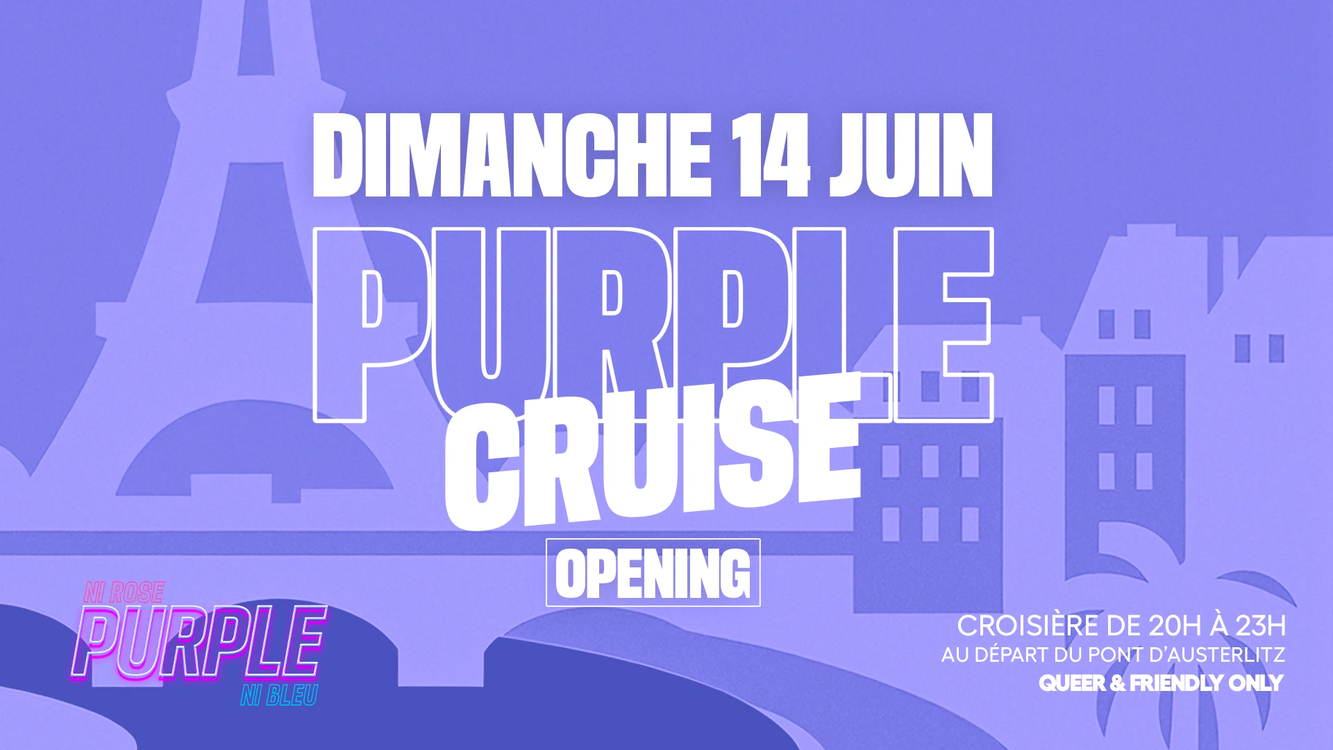 Purple Cruise : 14 Juin - Opening Cover