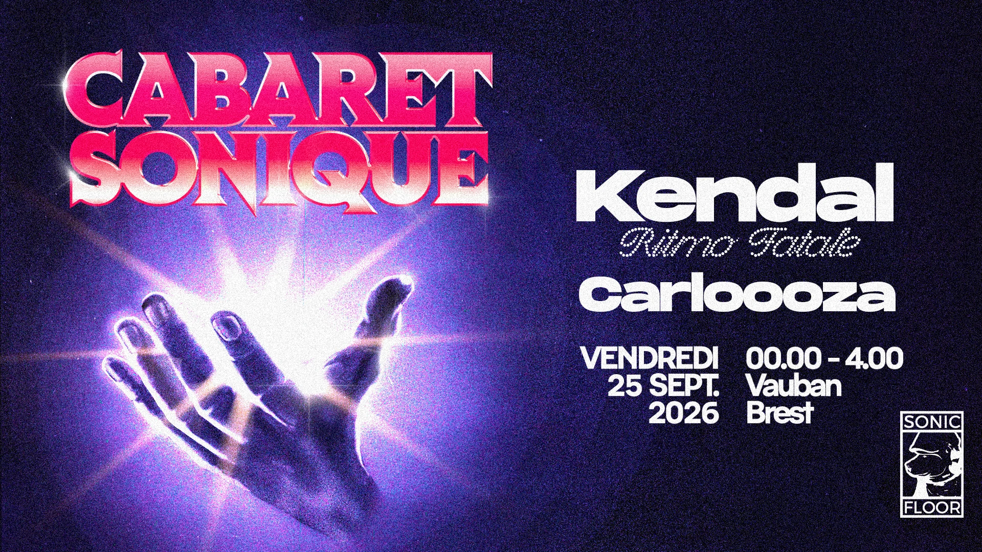 Cabaret Sonique : Kendal + Carloooza Cover