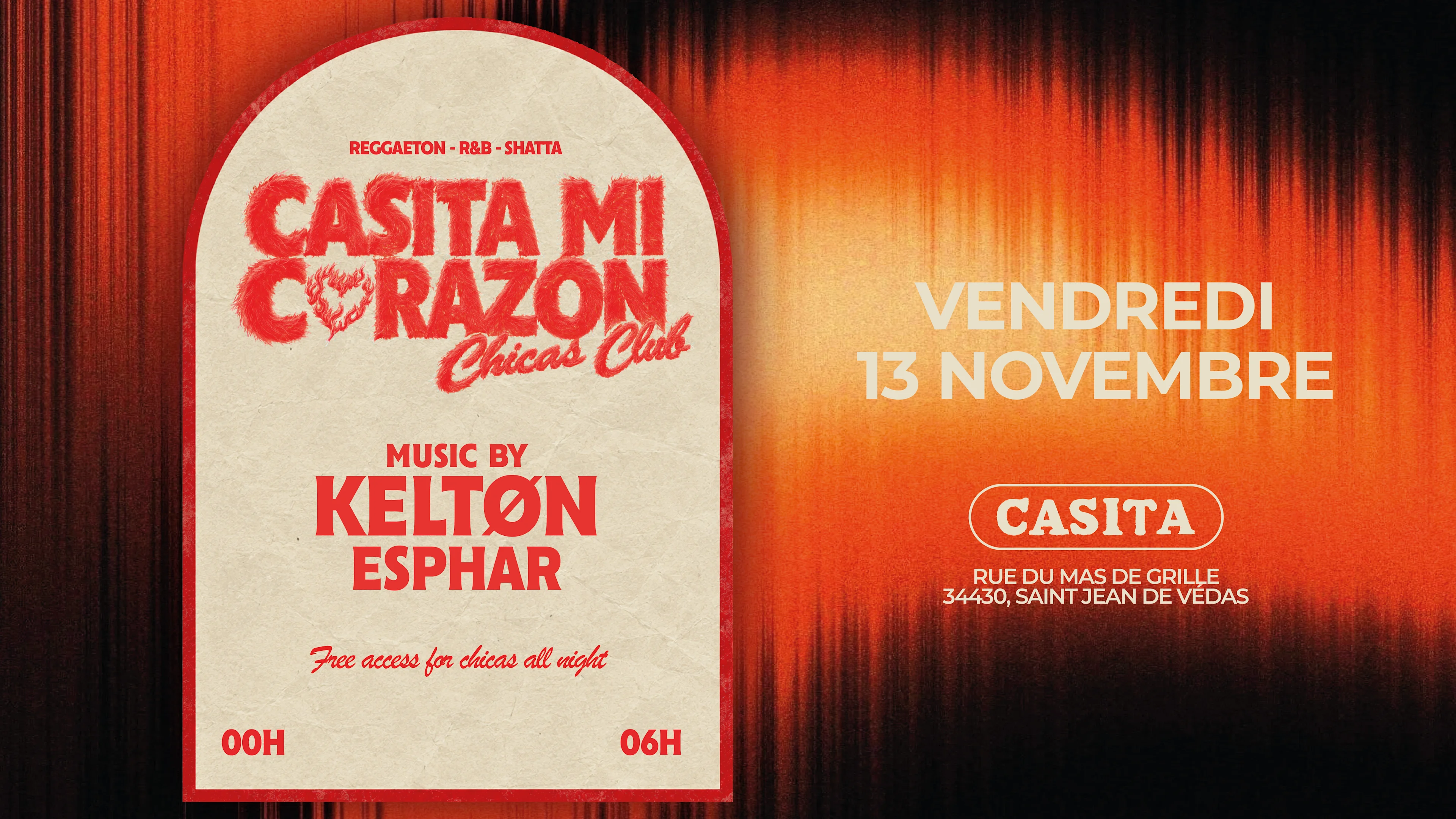 Vendredi 13 Novembre - Casita MI Corazon Cover