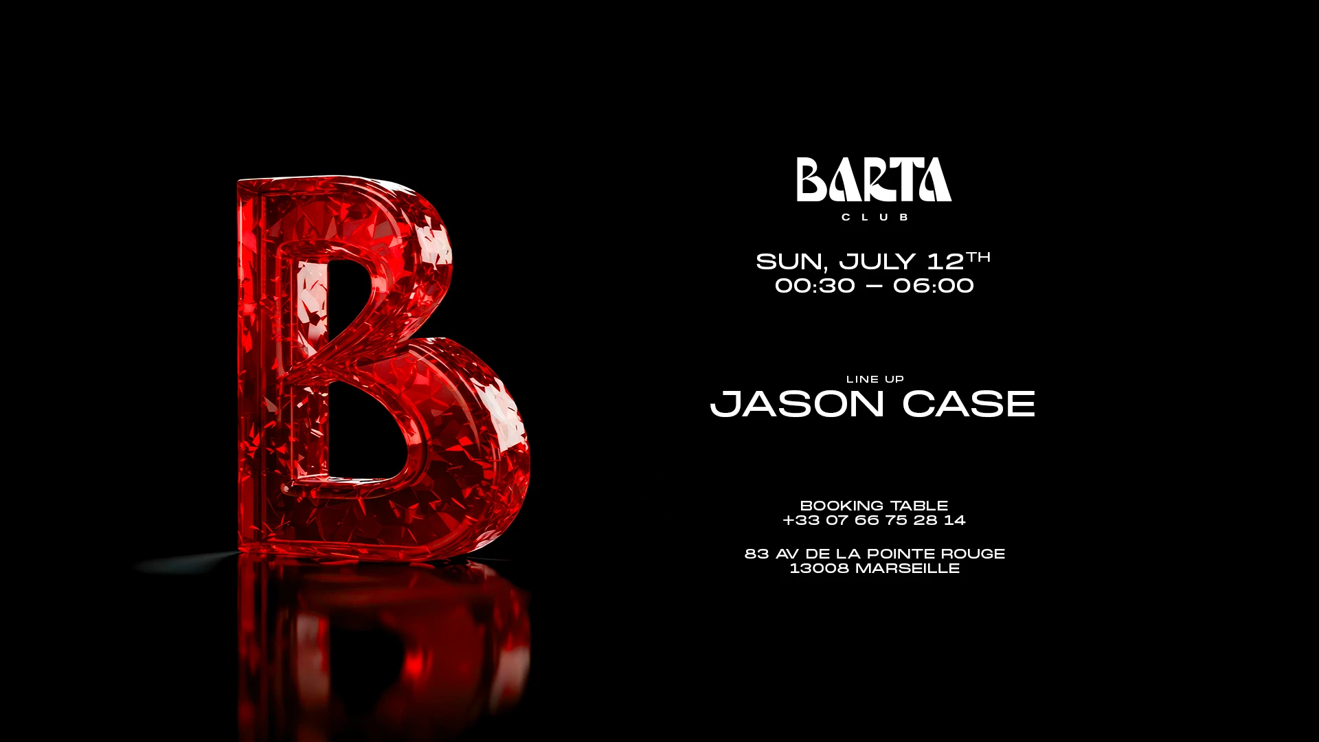 Dimanche 12 Juillet 2026 - Jason Case Cover
