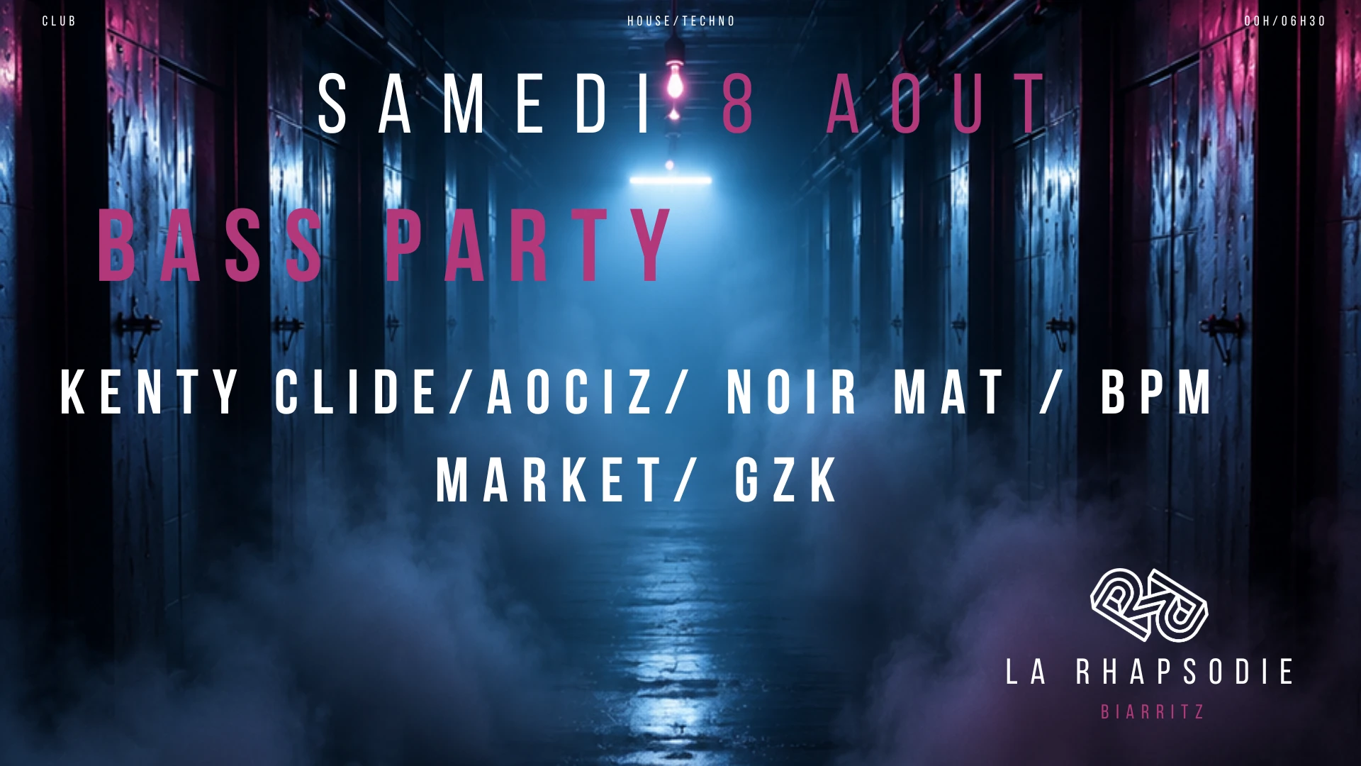Bass Party : Aociz • Noir Mat • Kenty Clide• Bpm Market• Gzk Cover