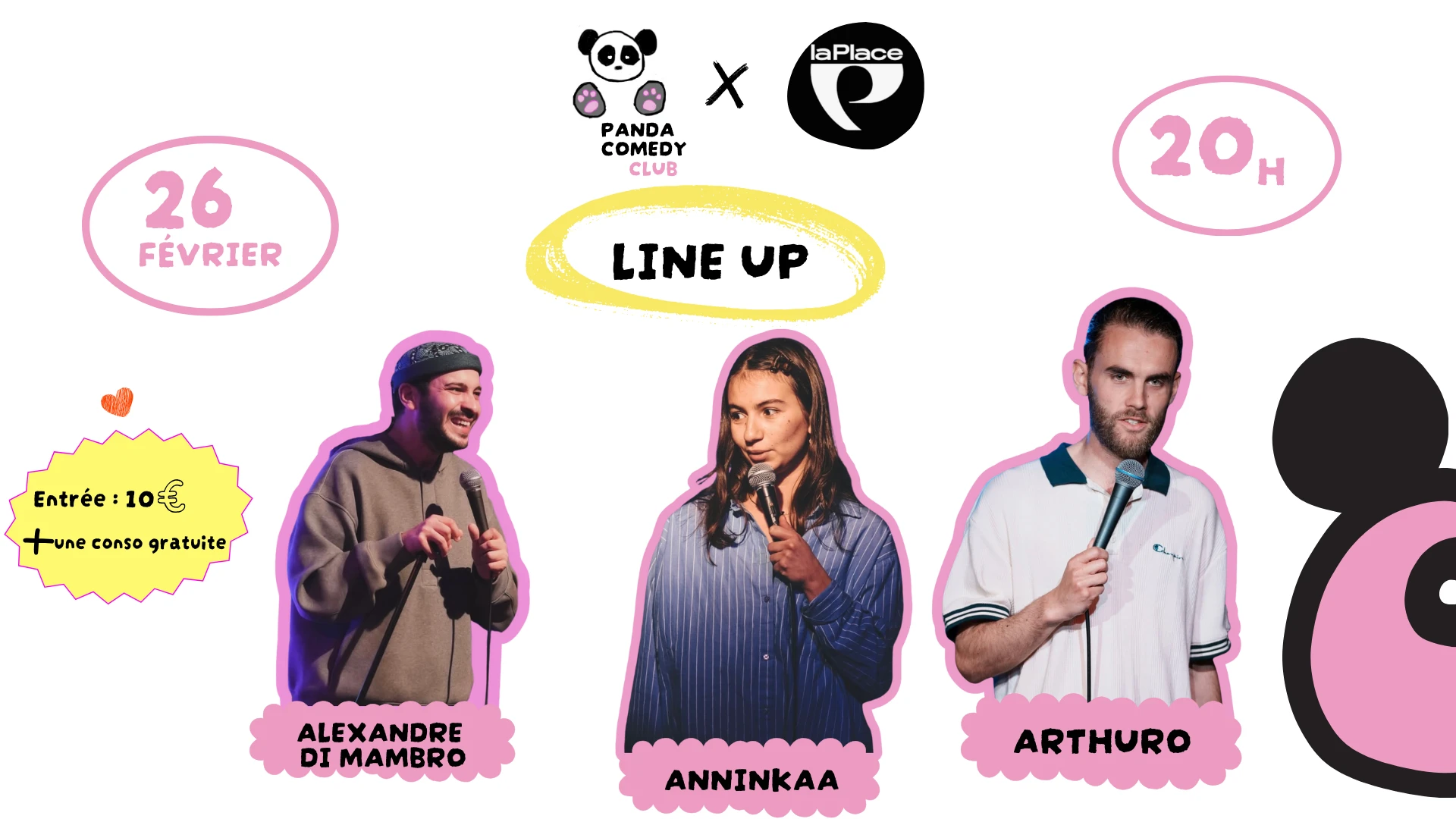 Panda Comedy Club X La Place Cover