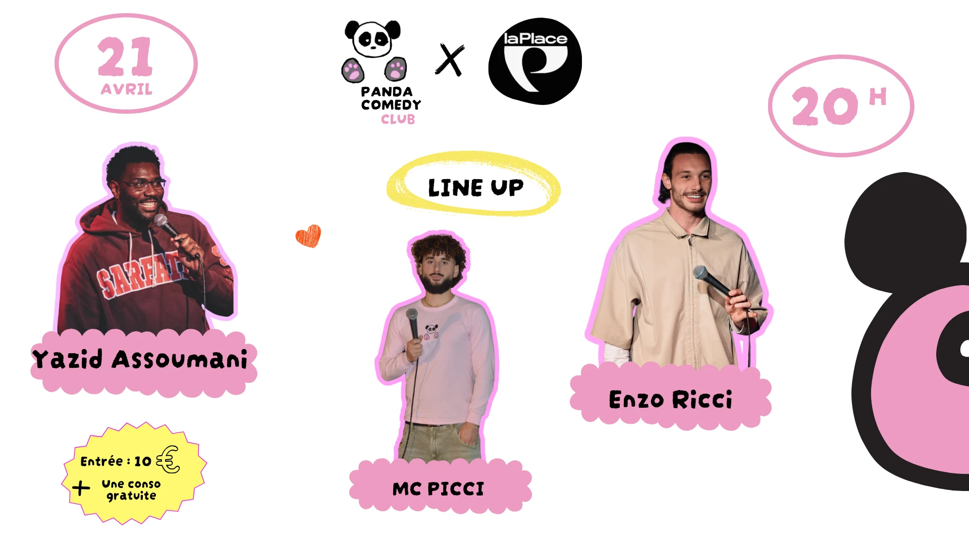 Panda Comedie Club X Laplace Cover
