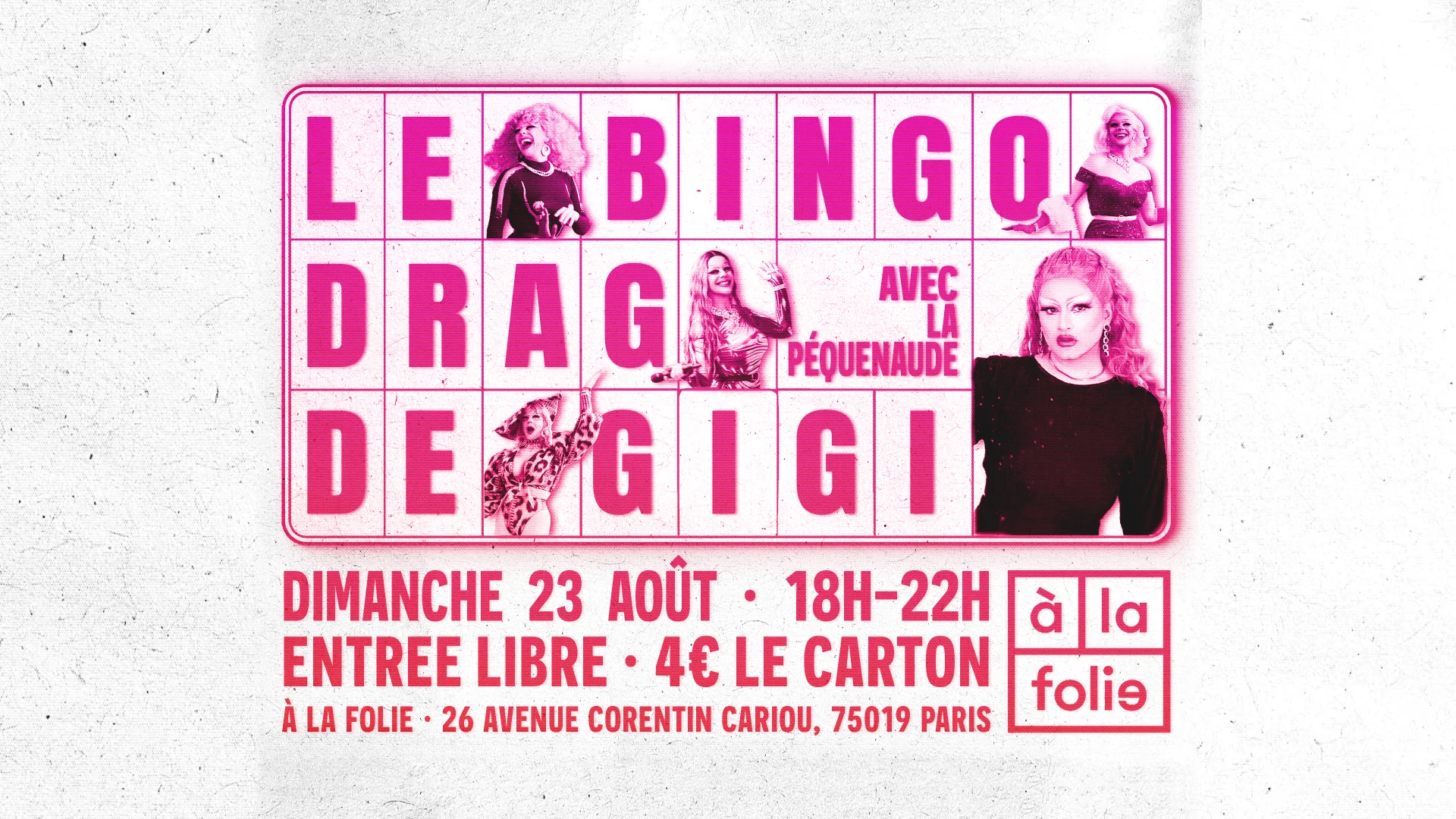 Bingo Drag De Gigi Von Dredee À La Folie! Avec La Péquenaude Cover