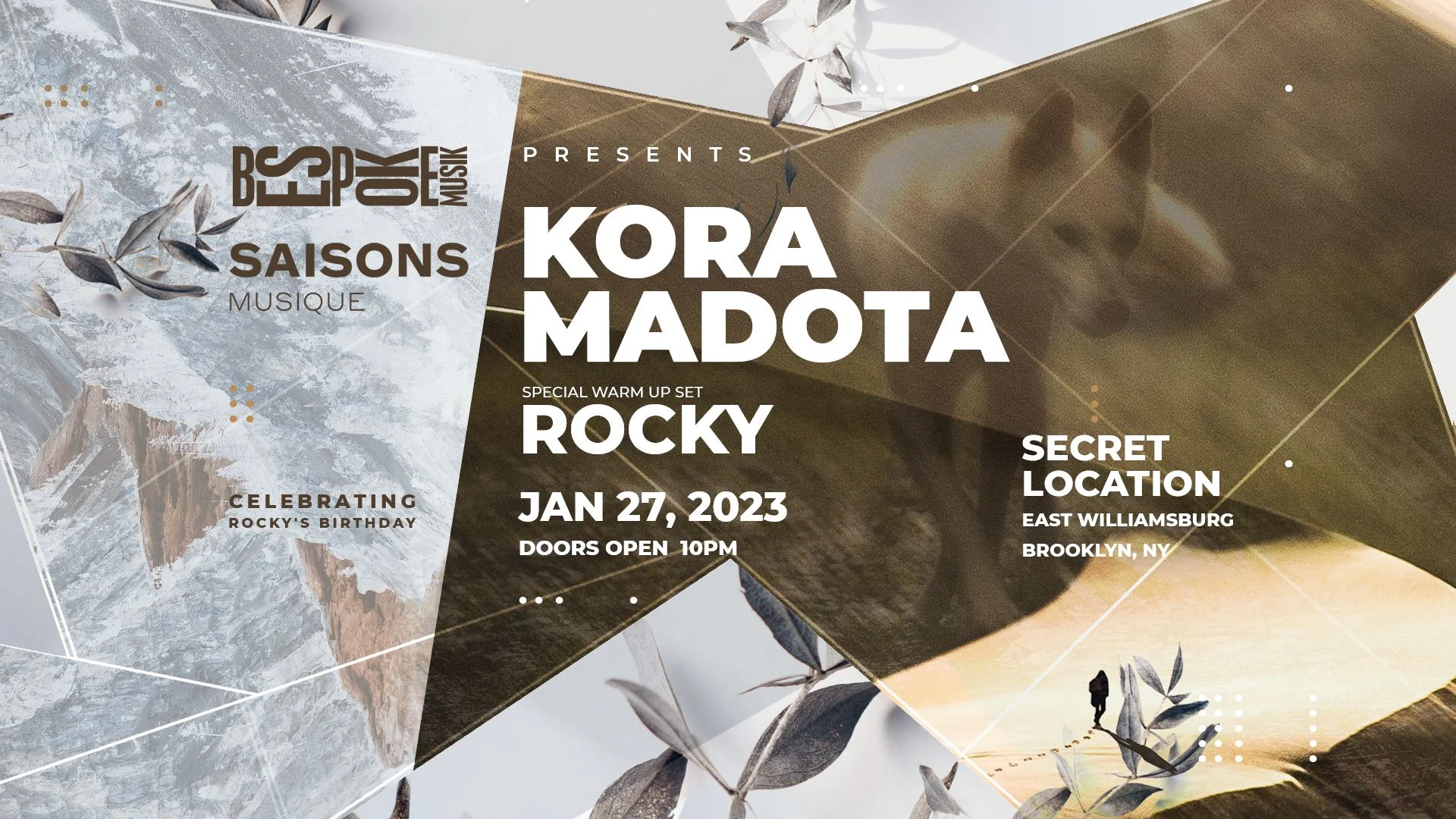 Bespoke Musik : Saisons Showcase Feat. Kora & Madota Cover