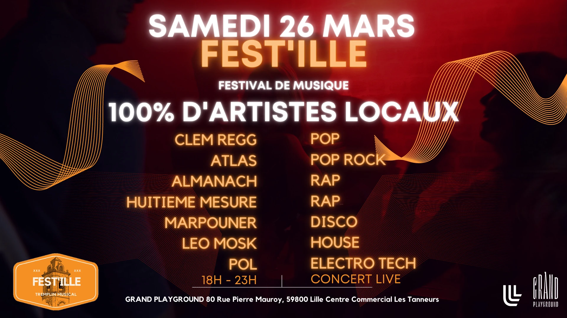 Fest'ille 🔊 Festival De Musique 🧡 100% D'artistes Locaux 🧡 Cover