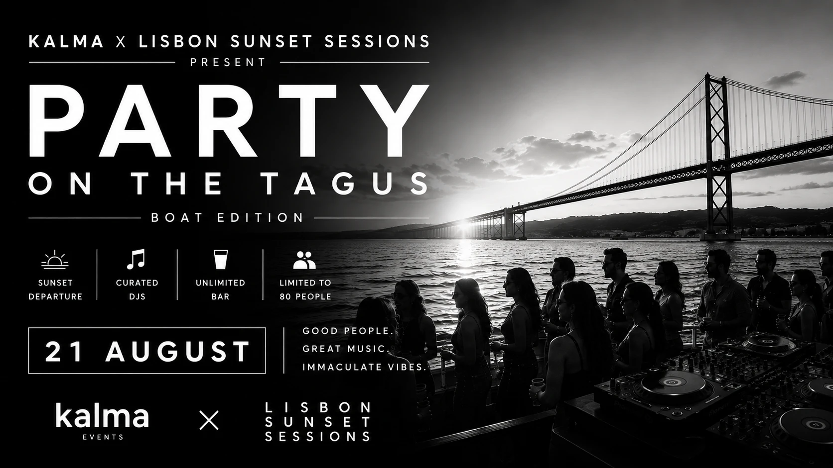 Kalma X Lisbon Sunset Sessions Present: Sunset Boat Party Cover