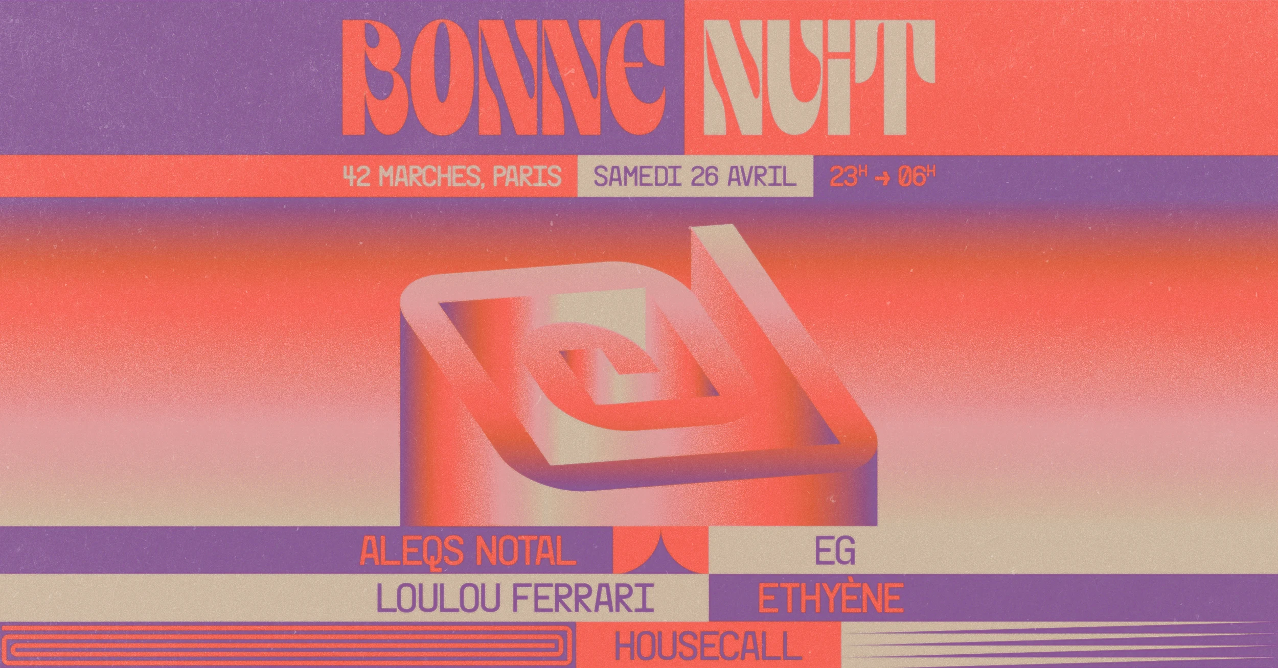 Club Bonne Nuit X 42 Marches : Aleqs Notal & More Cover