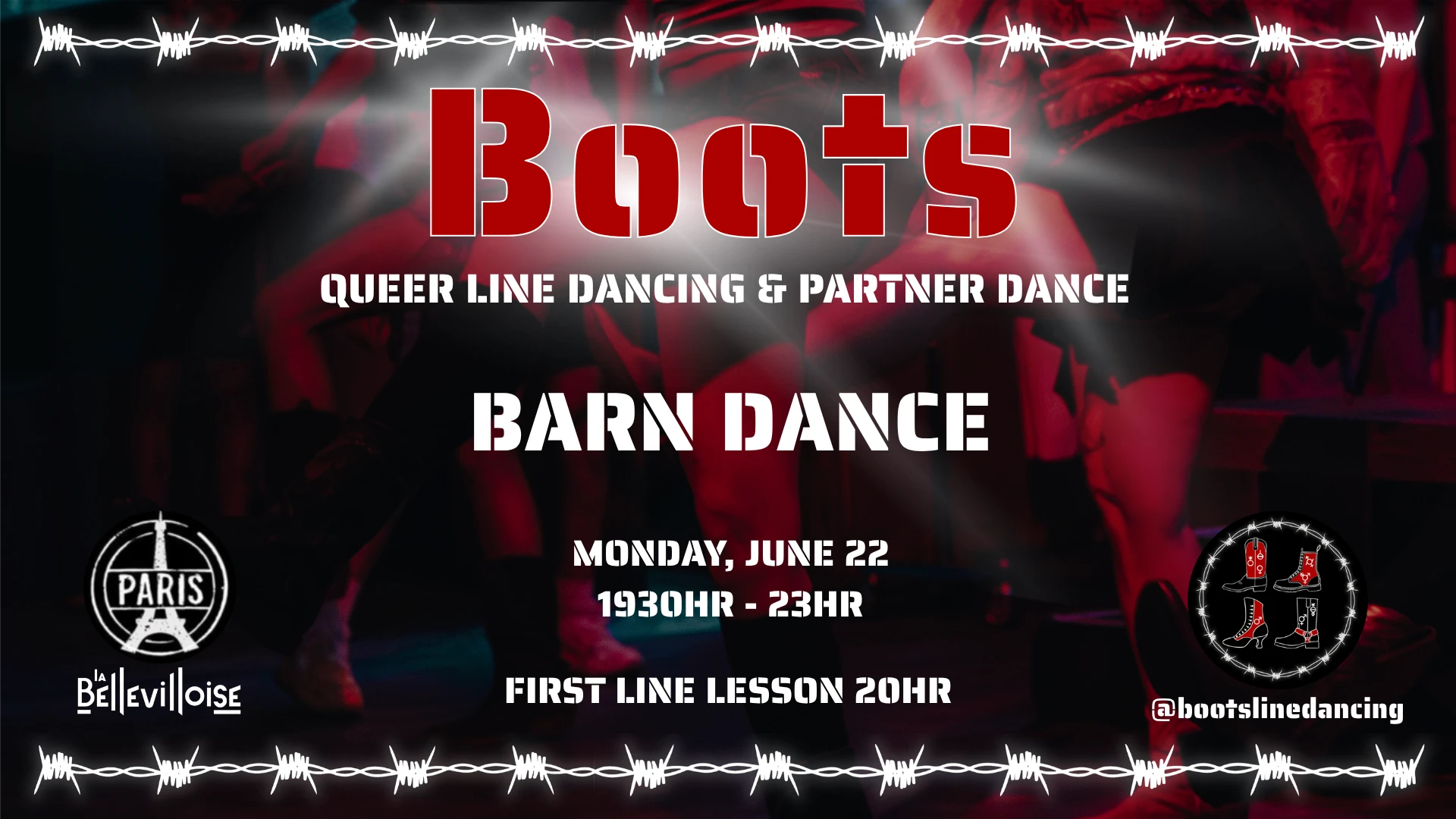 Boots Barn Dance: Queer Line Dance & Partner Dancing | 22.06 Cover