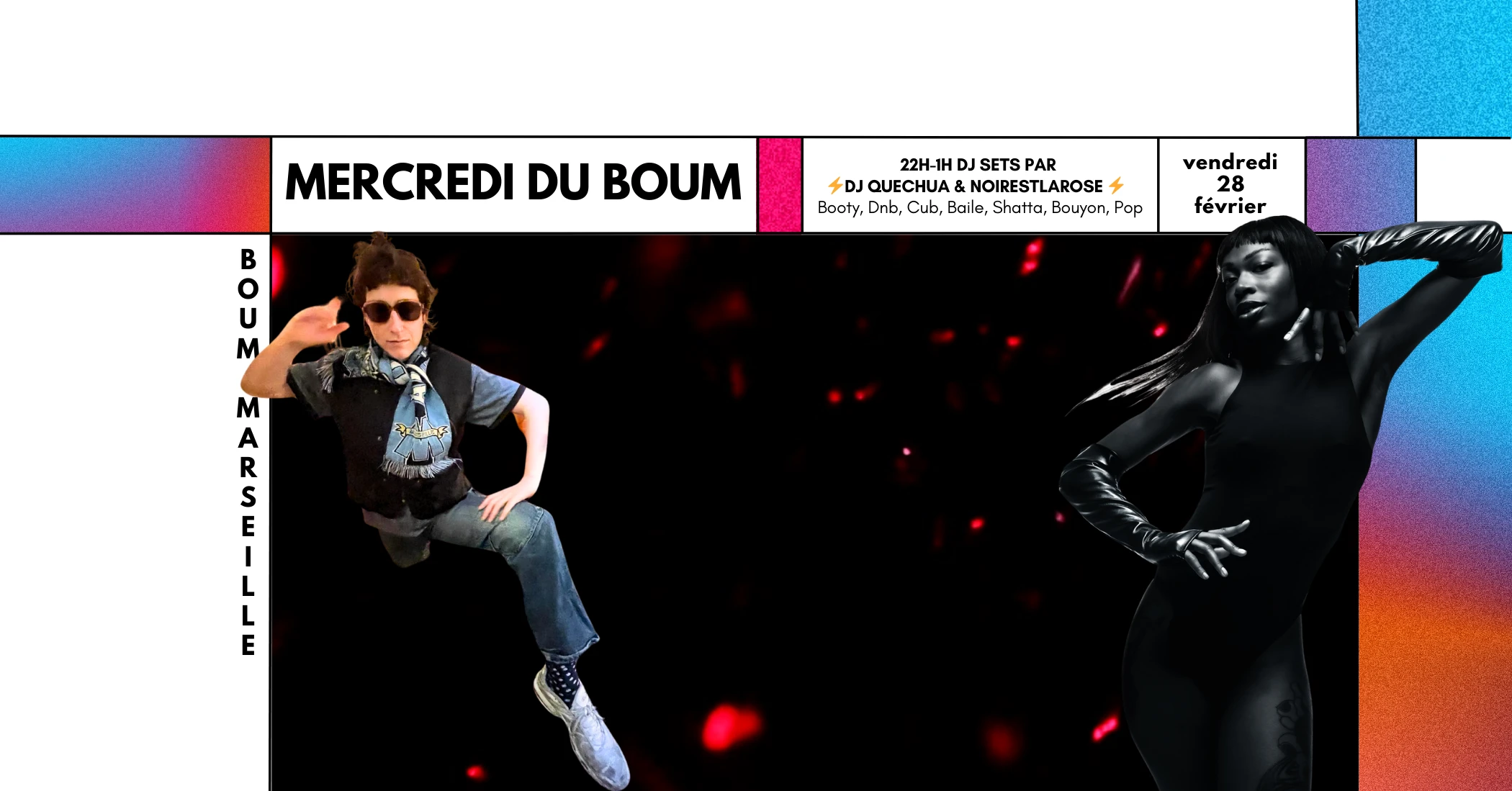 Mercredi Du Boum : Dj Quechua & Noirestlarose Cover