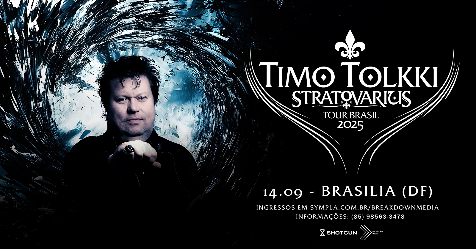 Timo Tolkki Em Brasília: Stratovarius Tour Brasil 2025 Cover