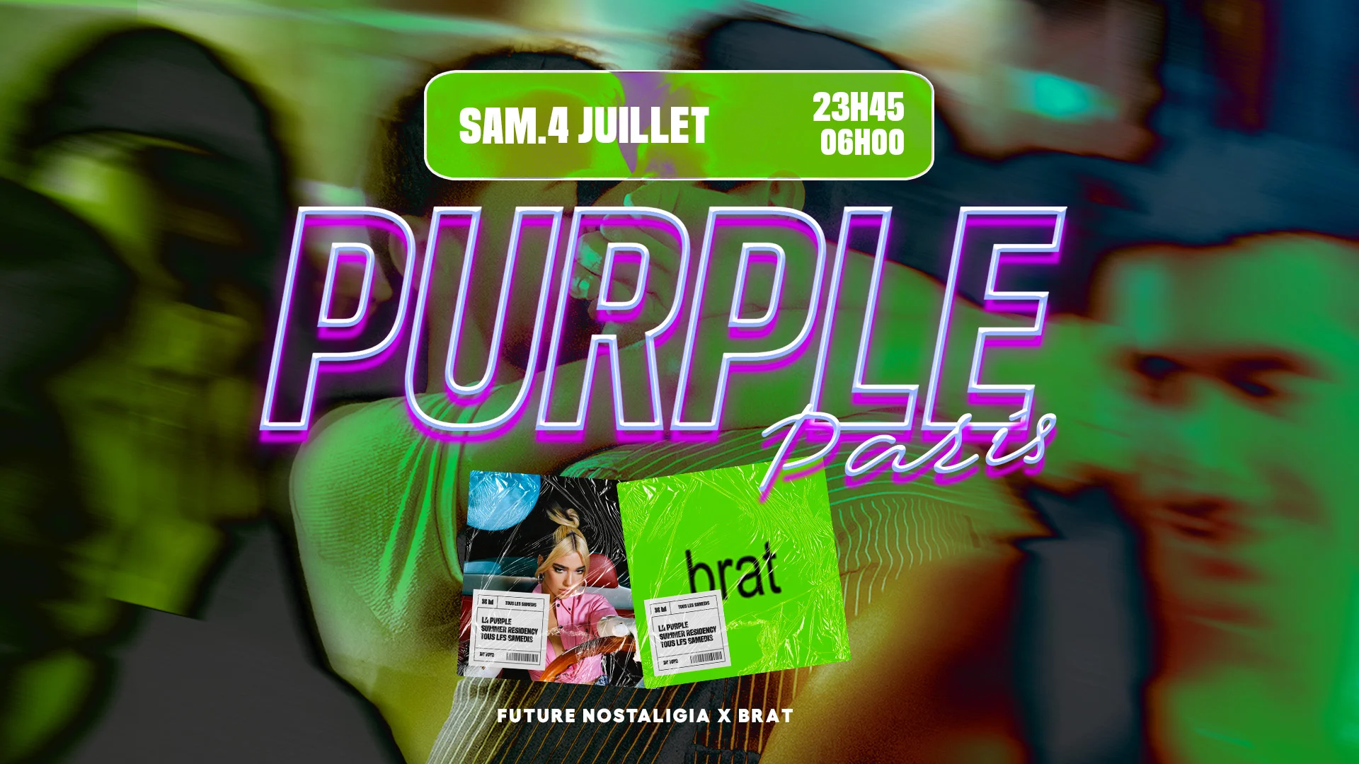 La Purple Paris : Brat X Future Nostalgia Cover