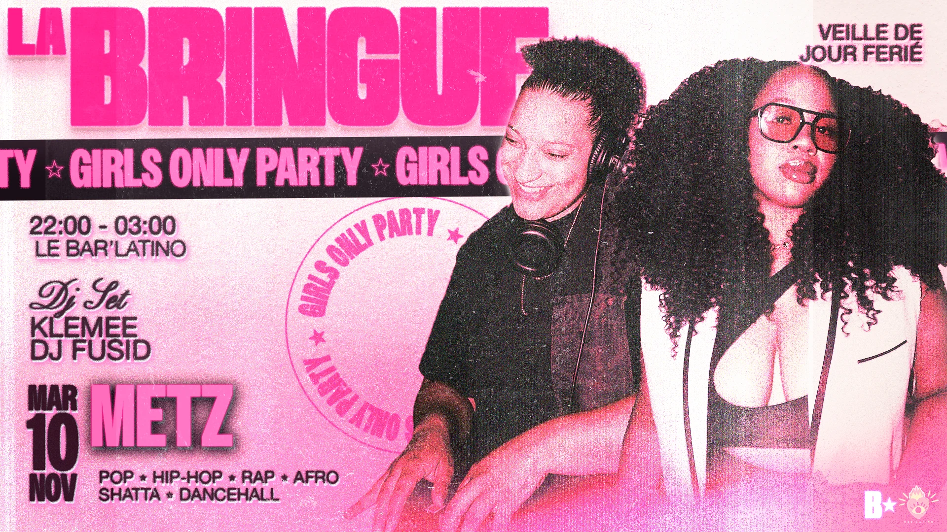 La Bringue - Girls Only Party - Metz Cover
