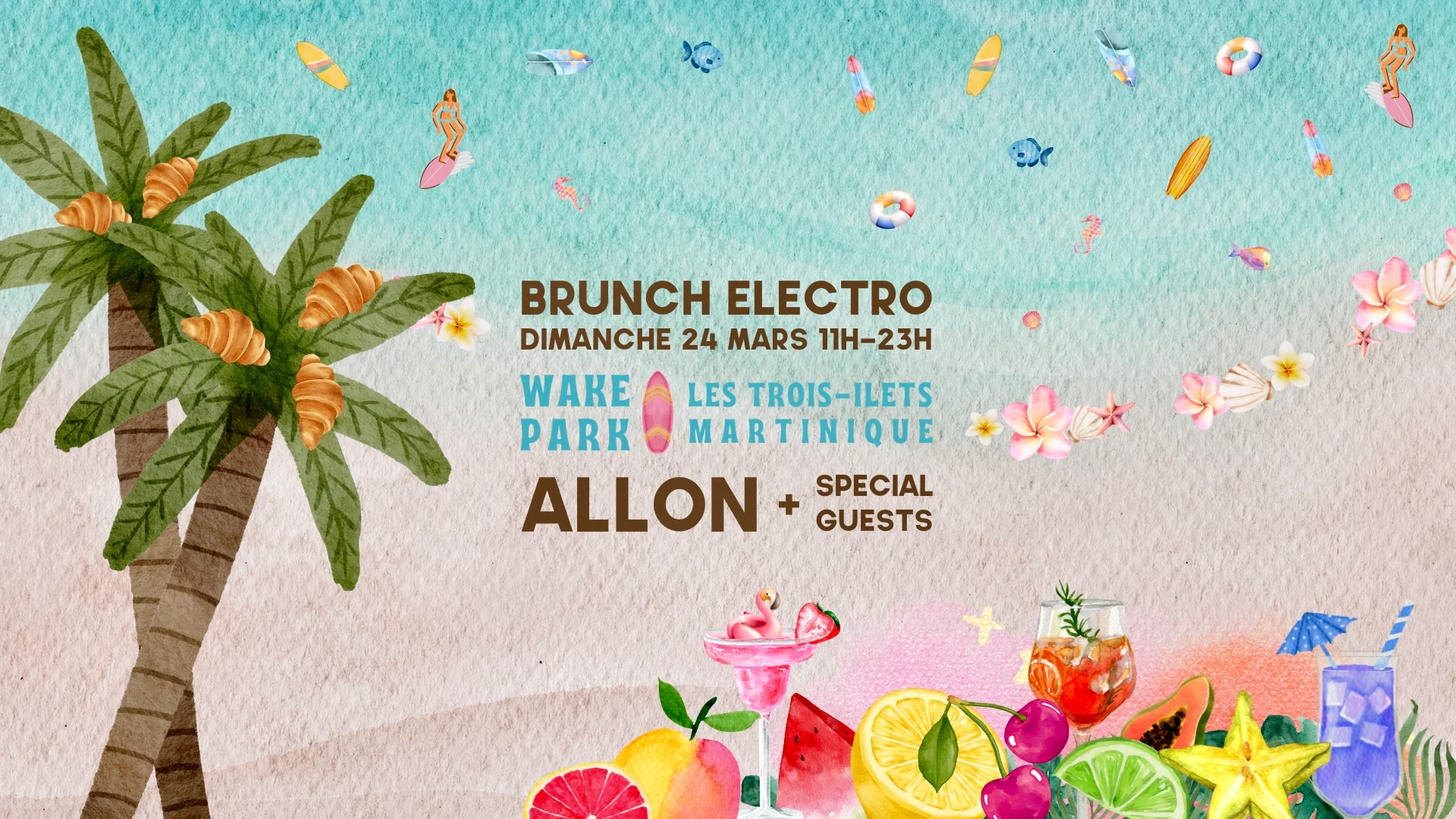 Brunch Electro @ Wake Park W/ Allon + Guests - 24.03.2024 Cover