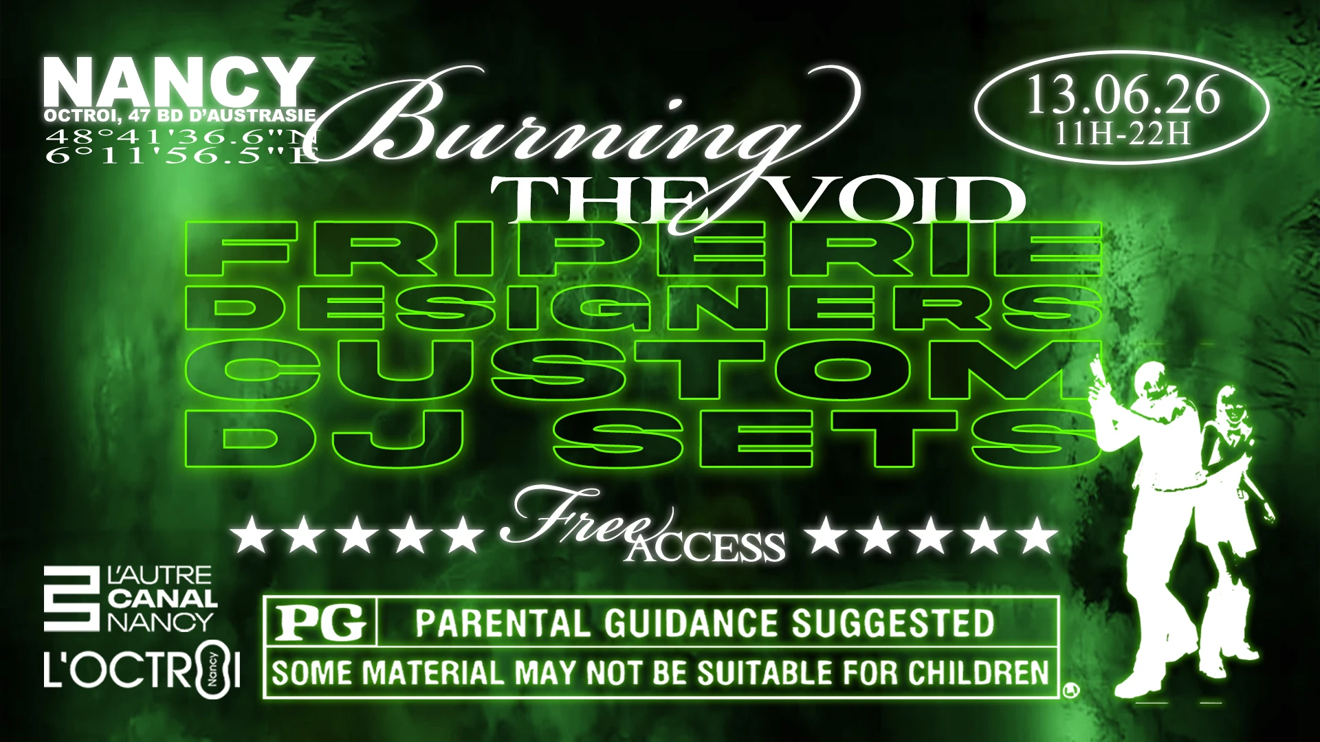 [Burning The Void] Friperie + Dj-Sets + Designers + Custom Cover